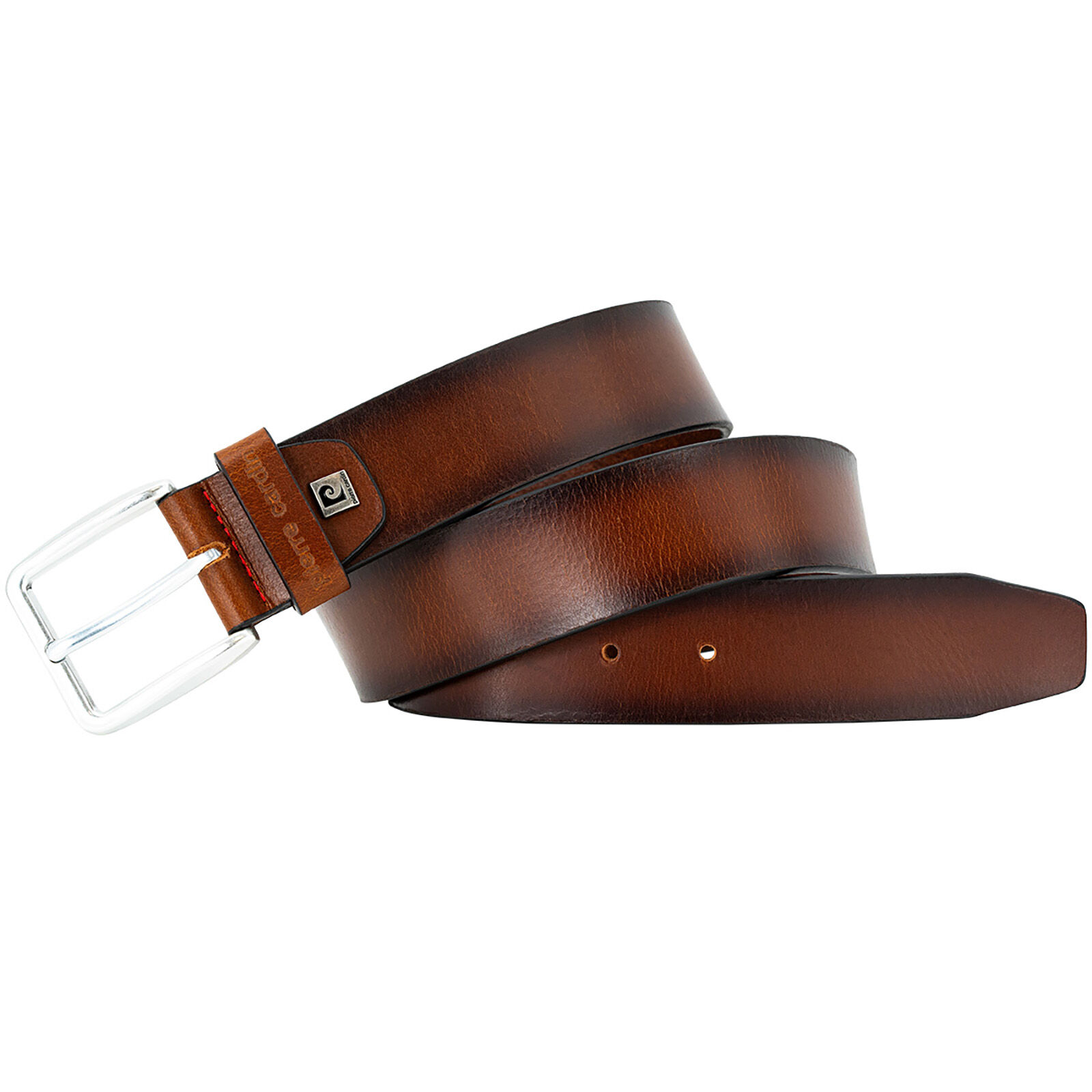 PIERRE CARDIN leren heren riem, cognac