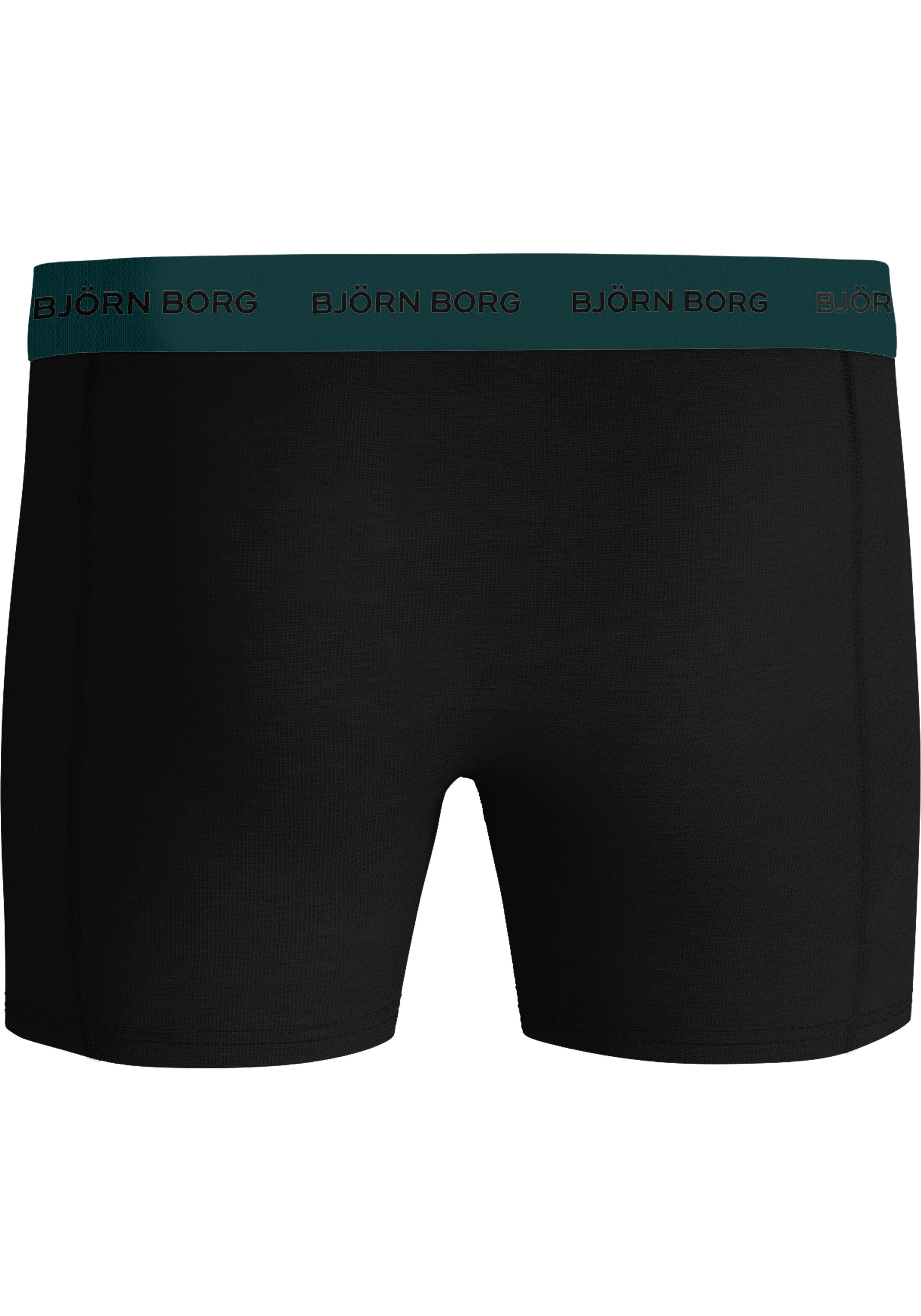 Bjorn Borg Cotton Stretch boxers, heren boxers normale lengte (3-pack), zwart, grijs en wit met print
