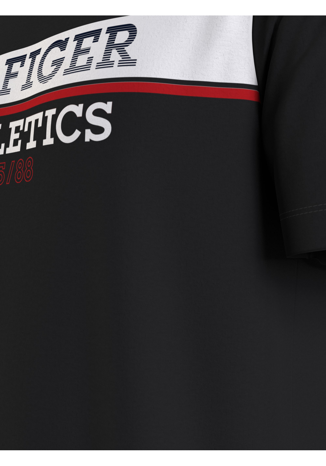 image_6_MW0MW34376BDS_D3_C4101wid2000amphei2000ampop_usm1710 Tommy Hilfiger Hilfiger Ath Tee, heren T-shirt korte mouw O-hals, zwart