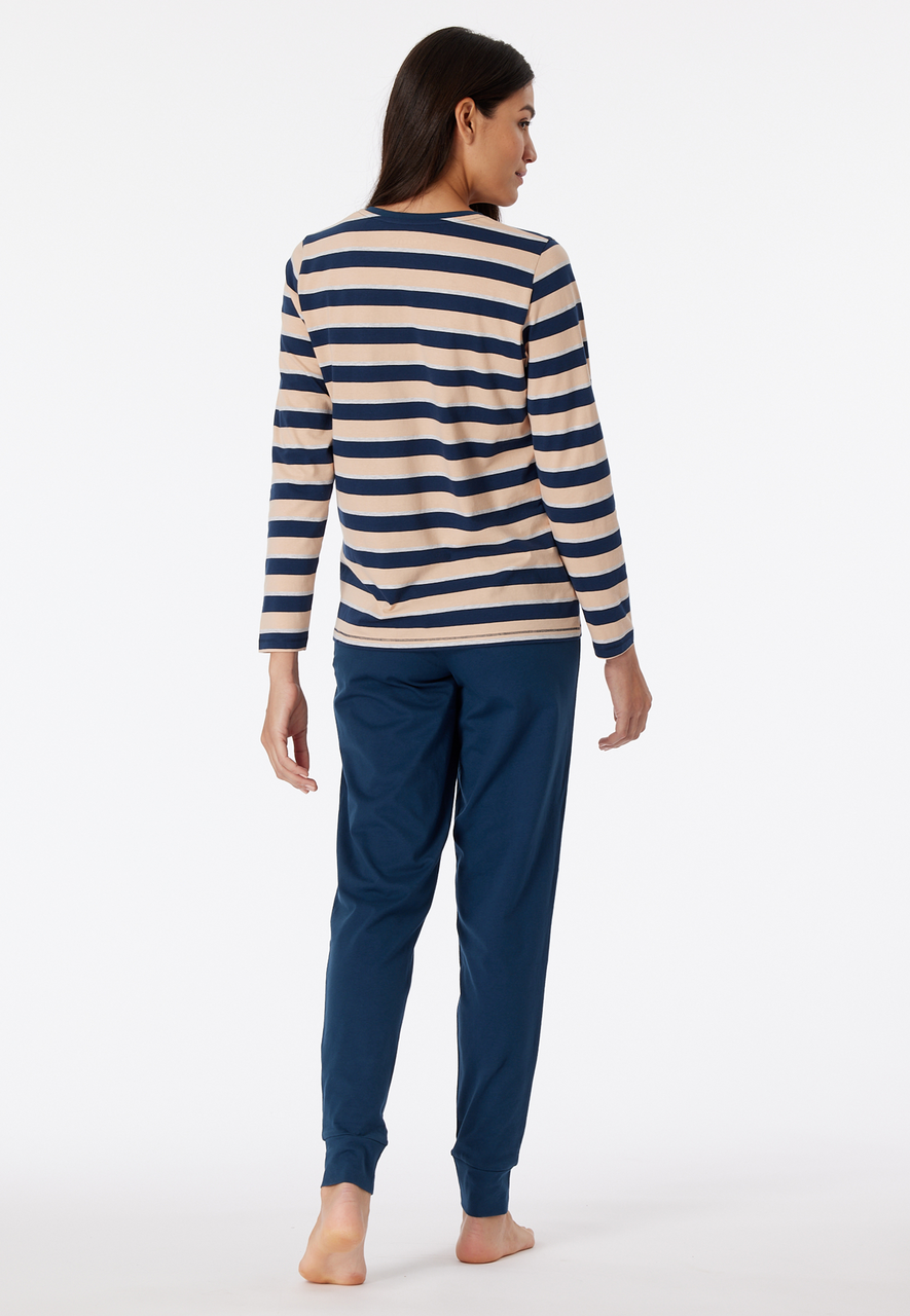 SCHIESSER Casual Essentials pyjamaset, dames pyjama lang multicolour