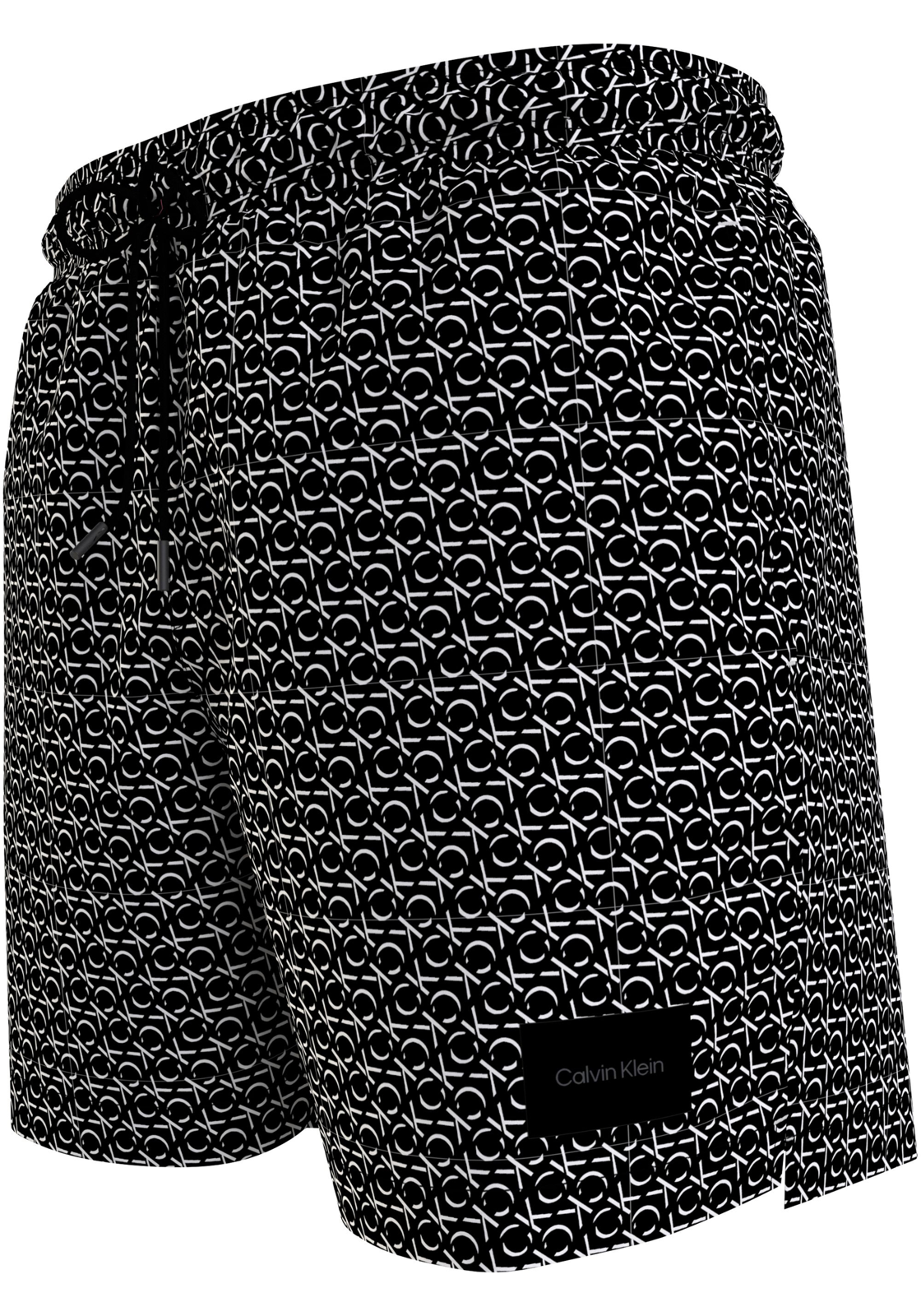 1-8720109704006-calvin_klein-zwembroeken-V24_HR Calvin Klein Medium Drawstring swimshort, heren zwembroek, zwart-wit logo dessin