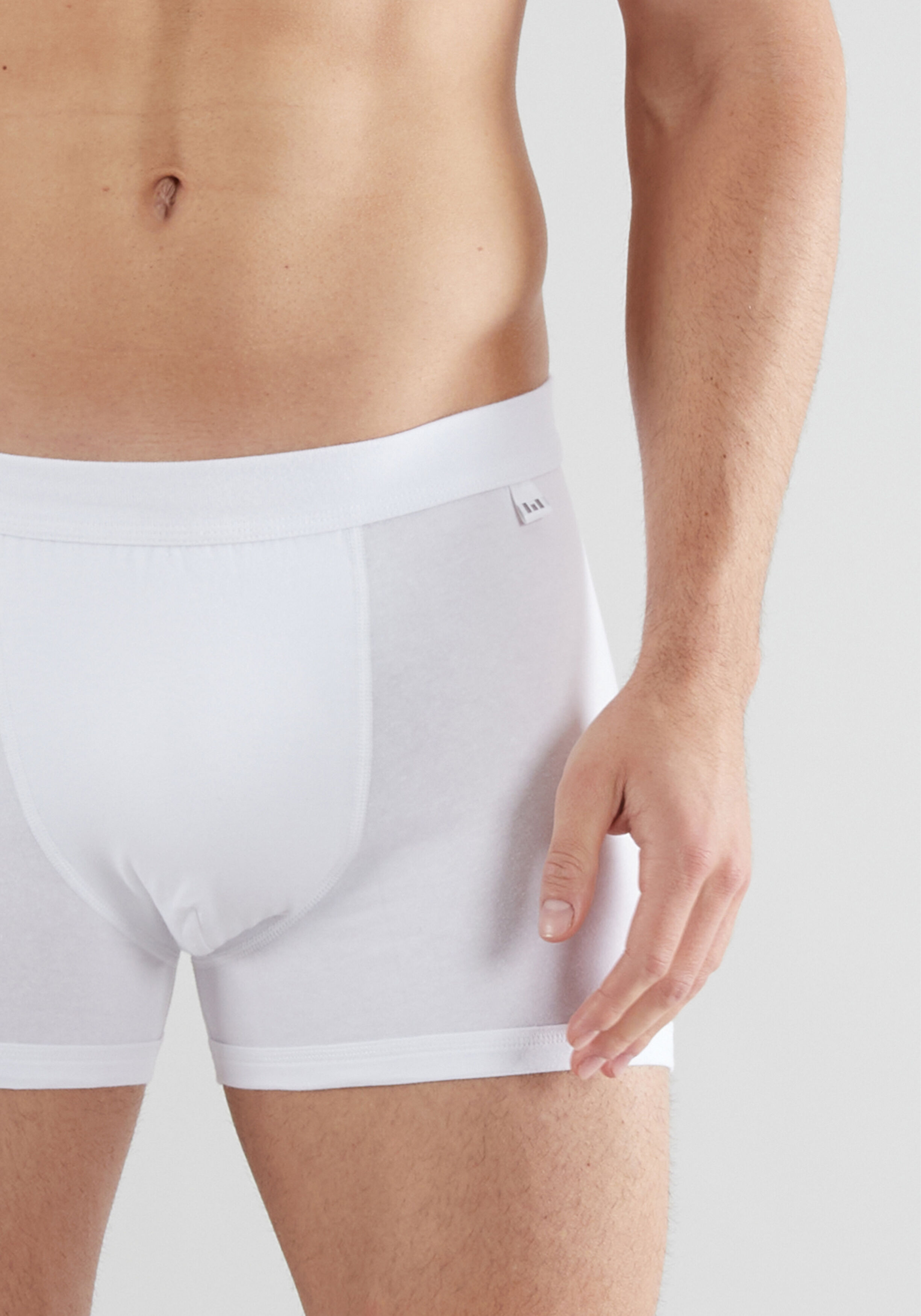 Gotzburg heren boxer normale lengte (2-pack), wit