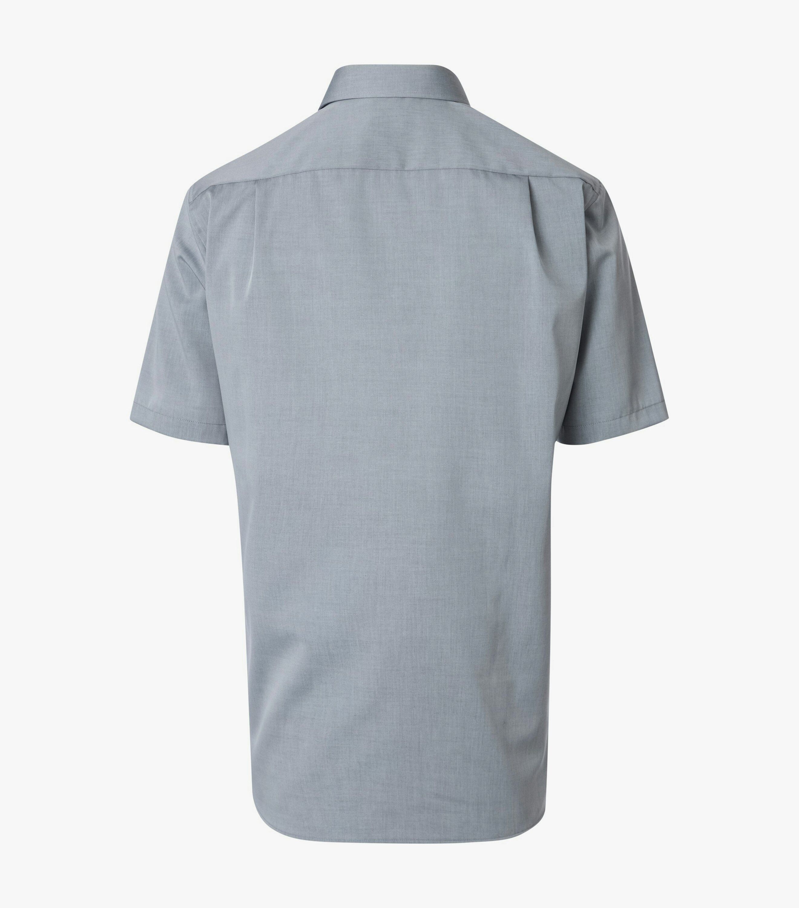 VENTI CASA MODA comfort fit overhemd, korte mouw, structuur, zilvergrijs