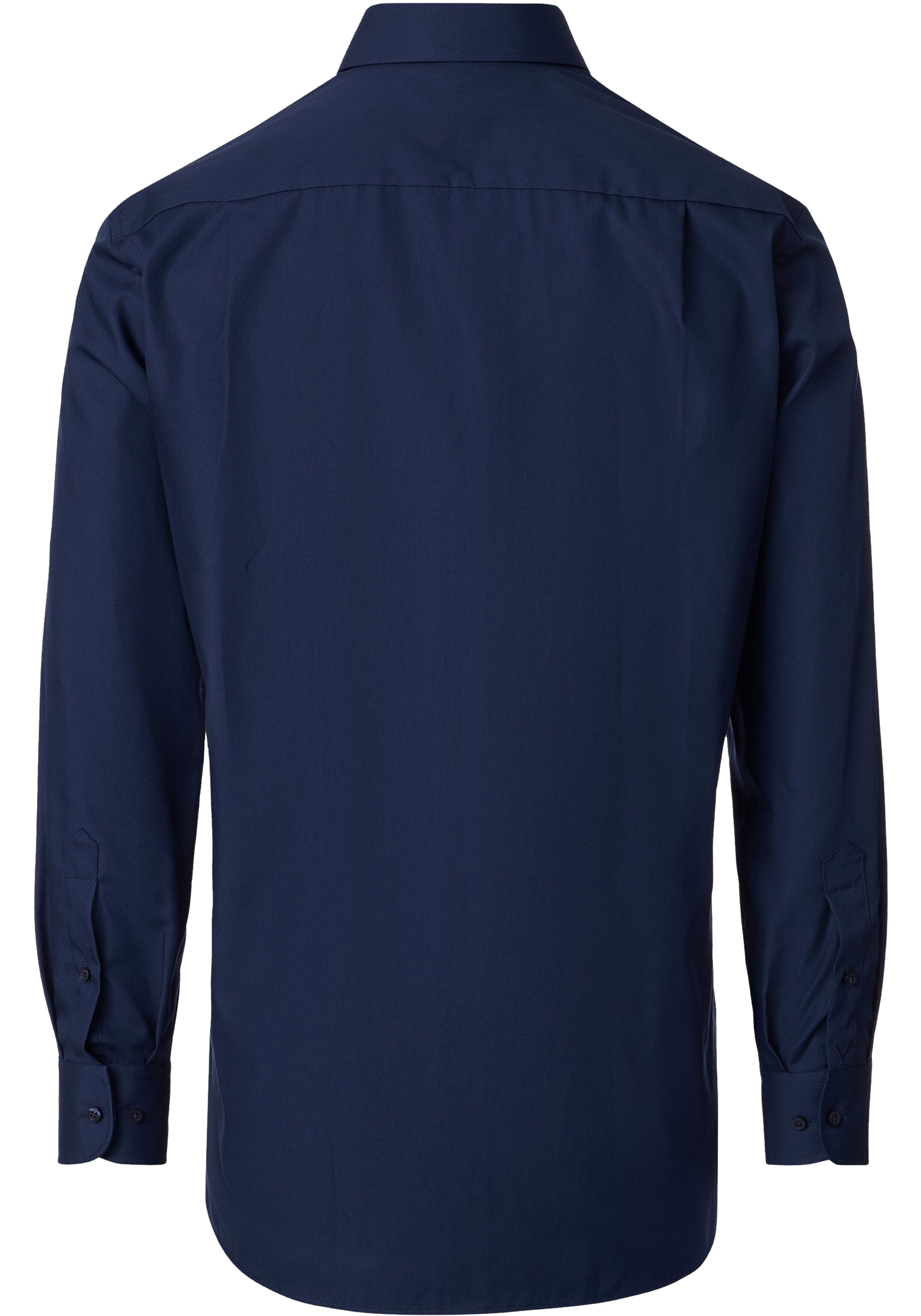VENTI CASA MODA comfort fit overhemd, structuur, donkerblauw