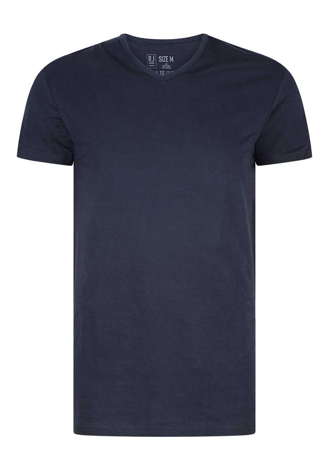 RJ_bodywear-ondergoed-37-044-Gouda-navy-single RJ Bodywear Everyday Gouda T-shirts (2-pack), heren T-shirts V-hals smal, donkerblauw