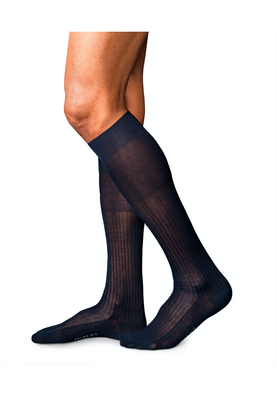 FALKE No. 10 Pure Fil d Ecosse herensokken, blauw (dark navy) FALKE No. 10 Pure Fil d Ecosse herensokken, blauw (dark navy)