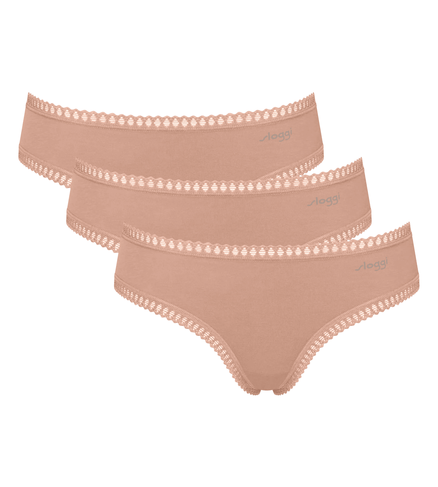 Sloggi Women GO Crush Hipster (3-pack), dames slip, beige