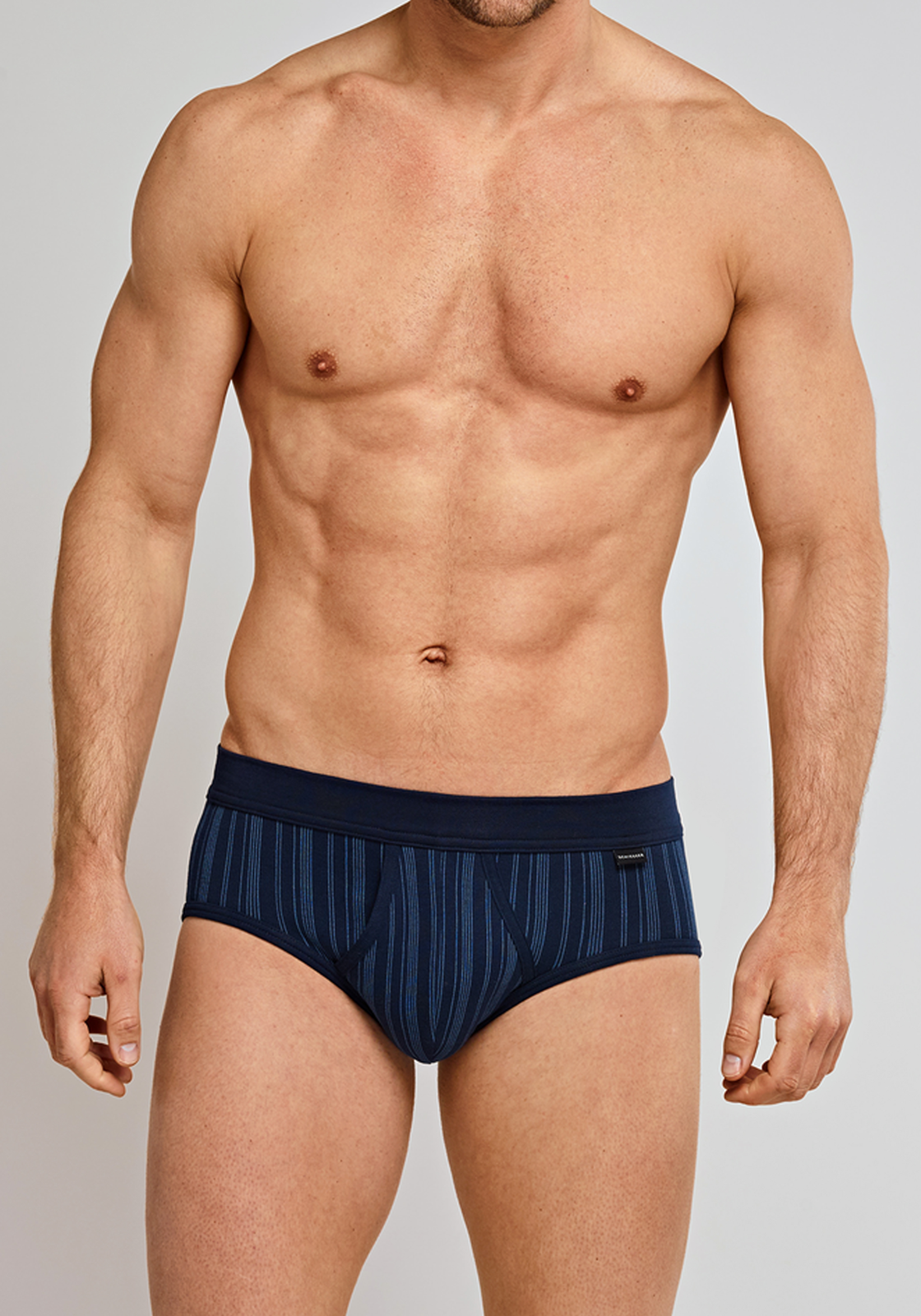 3-4007065656797-schiesser-slip-2p_HR SCHIESSER Original Classics sportslips (2-pack), Feinripp met gulp, donkerblauw gestreept