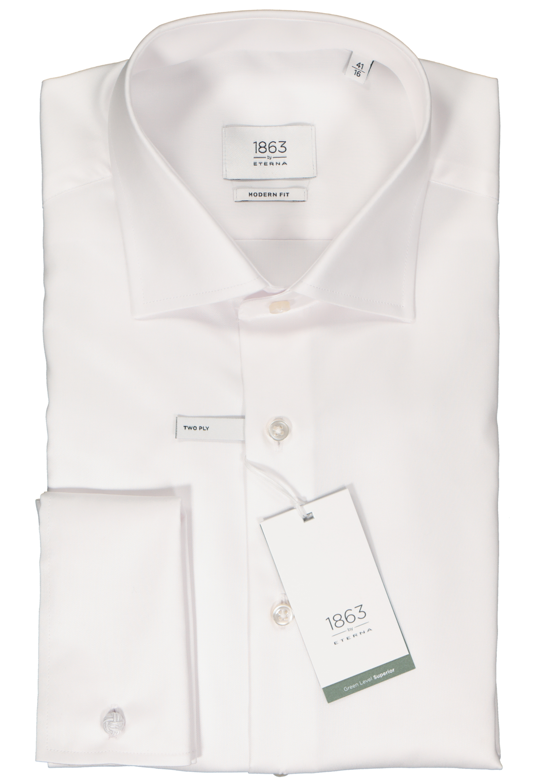 2-4067159004781_eterna-overhemd_HR ETERNA modern fit overhemd, twill, wit