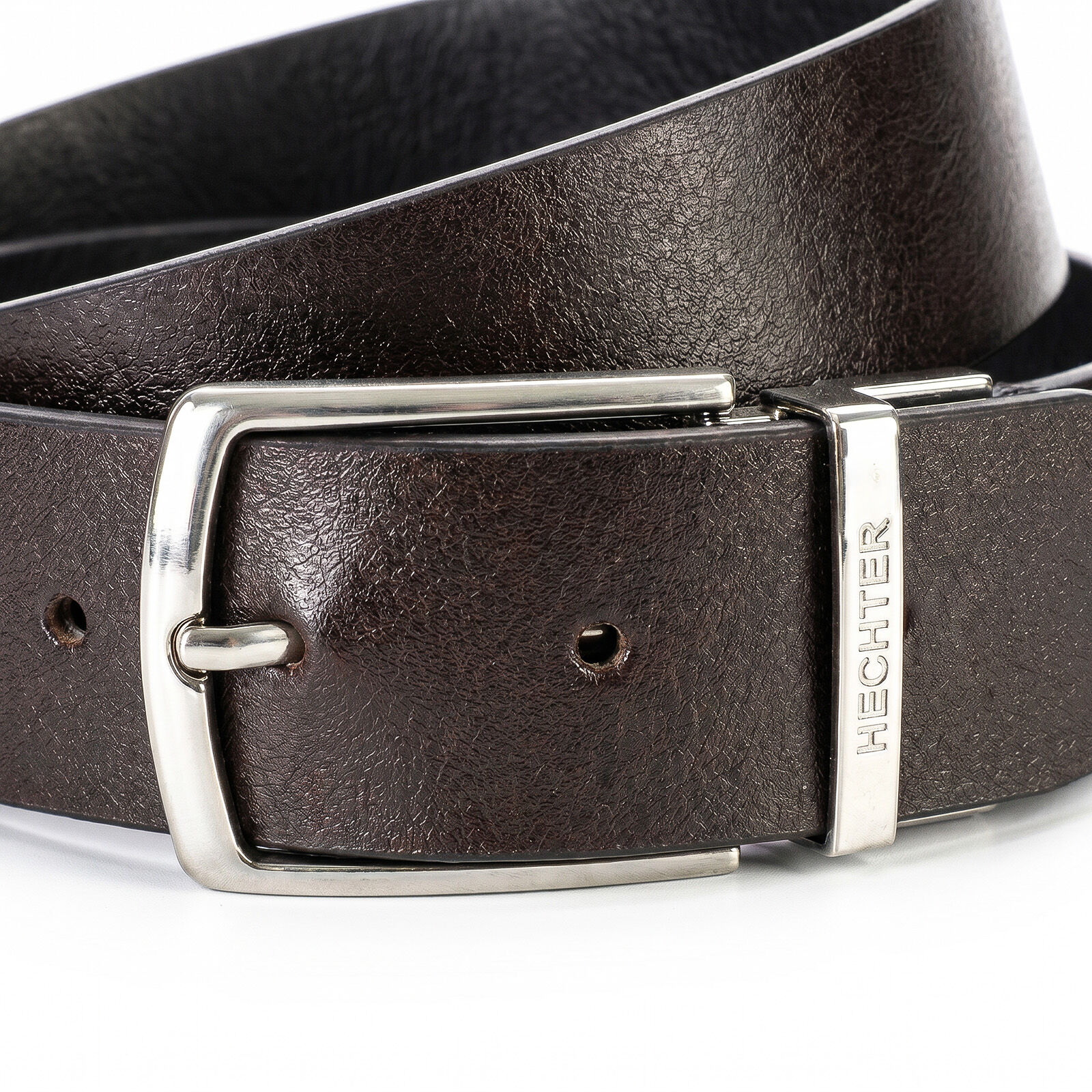 HECHTER leren heren riem, zwart