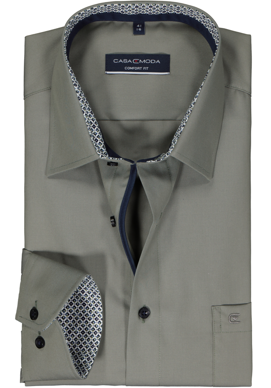 CASA MODA comfort fit overhemd, structuur, groen CASA MODA comfort fit overhemd, structuur, groen