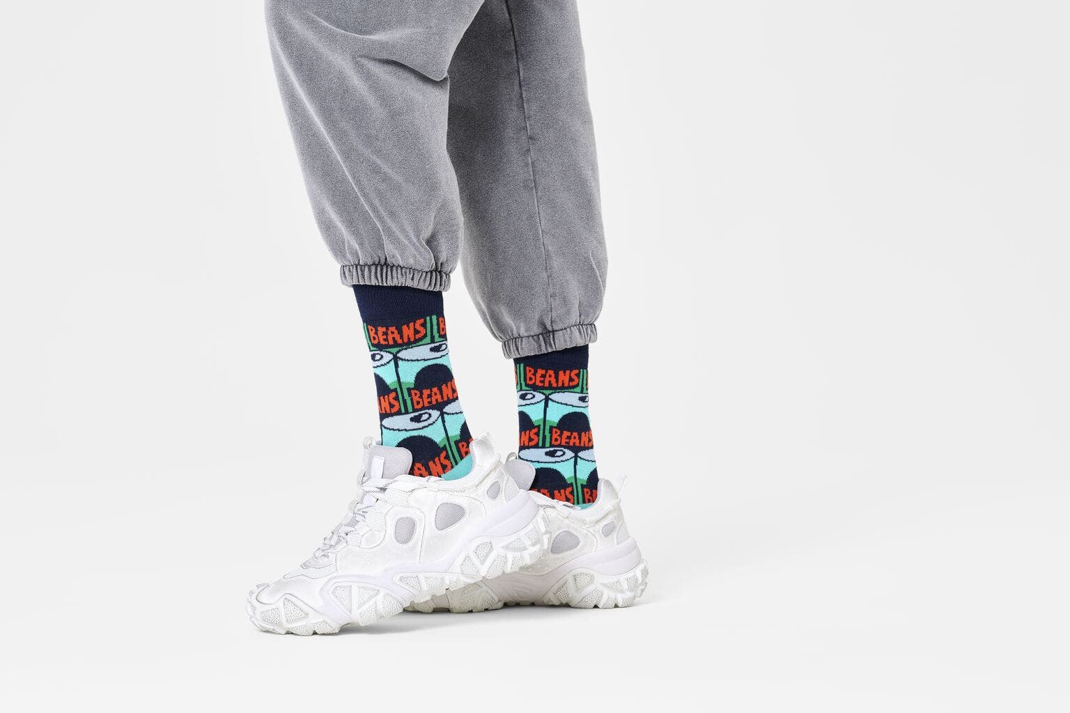 Happy Socks Beans Sock, unisex sokken, turquoise