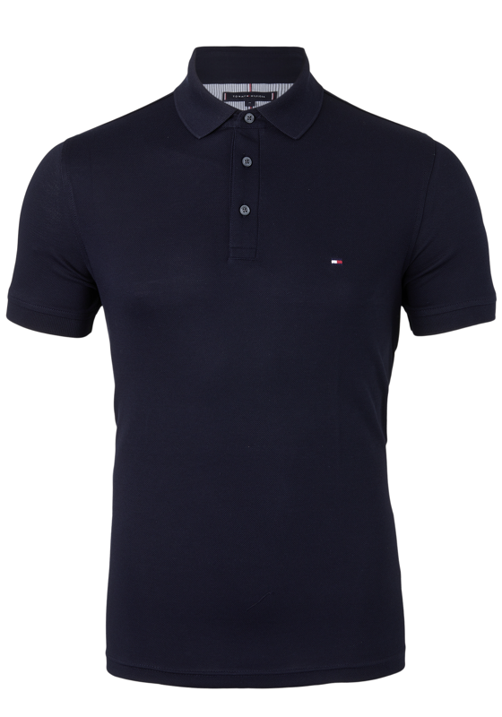 Tommy Hilfiger 1985 slim fit polo, donkerblauw, Desert Sky Tommy Hilfiger 1985 slim fit polo, donkerblauw, Desert Sky