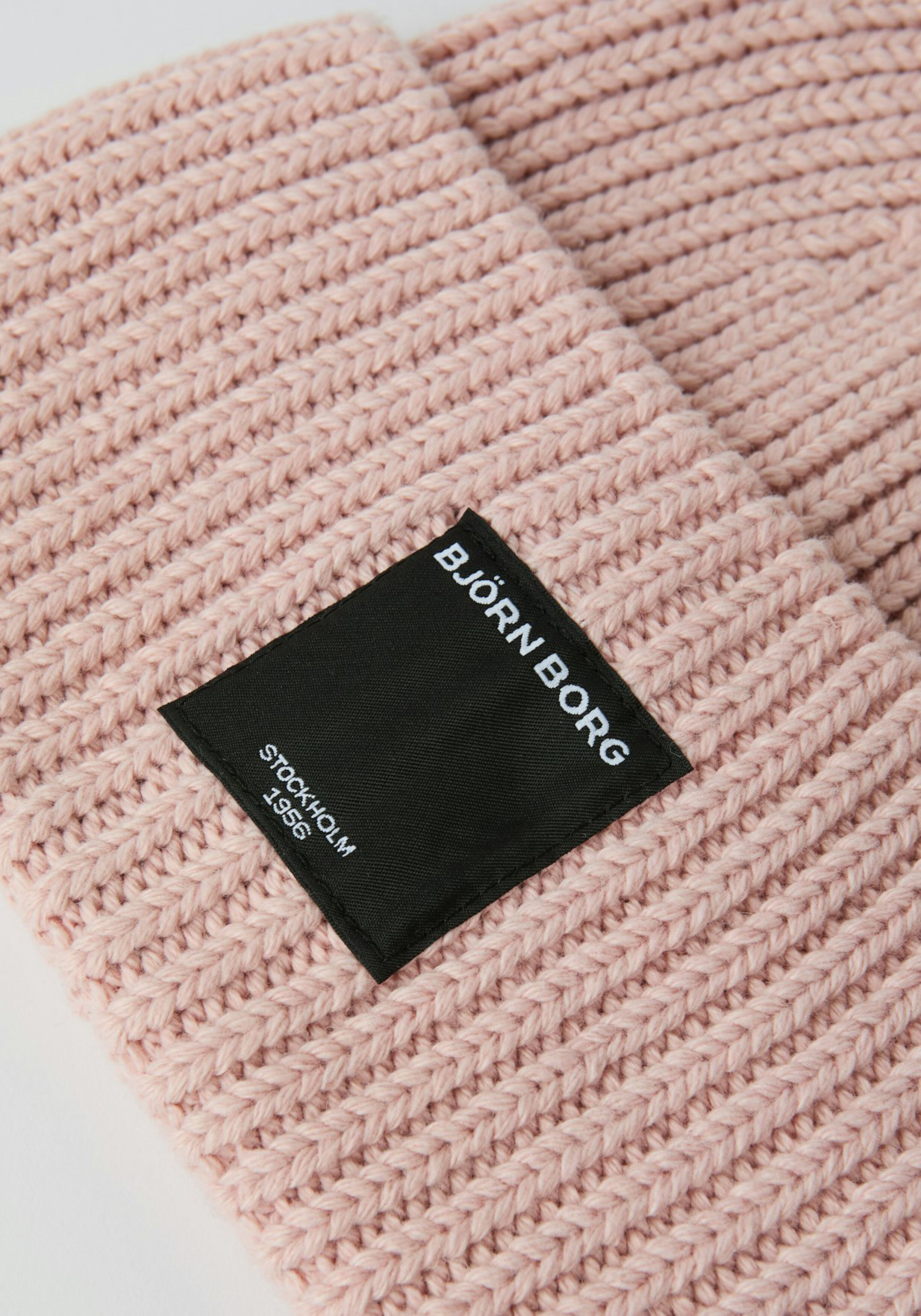 Bjorn Borg Centre knit beanie, roze