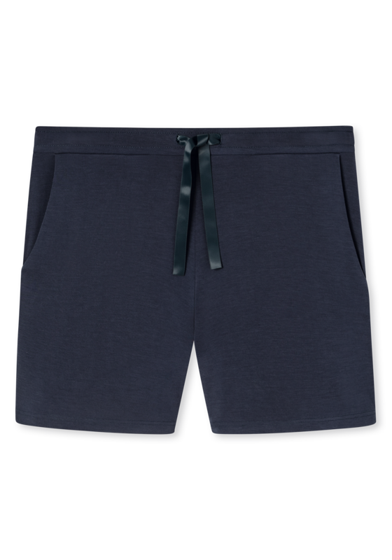 SCHIESSER Mix+Relax loungebroek kort, dames broek kort modal blauw SCHIESSER Mix+Relax loungebroek kort, dames broek kort modal blauw