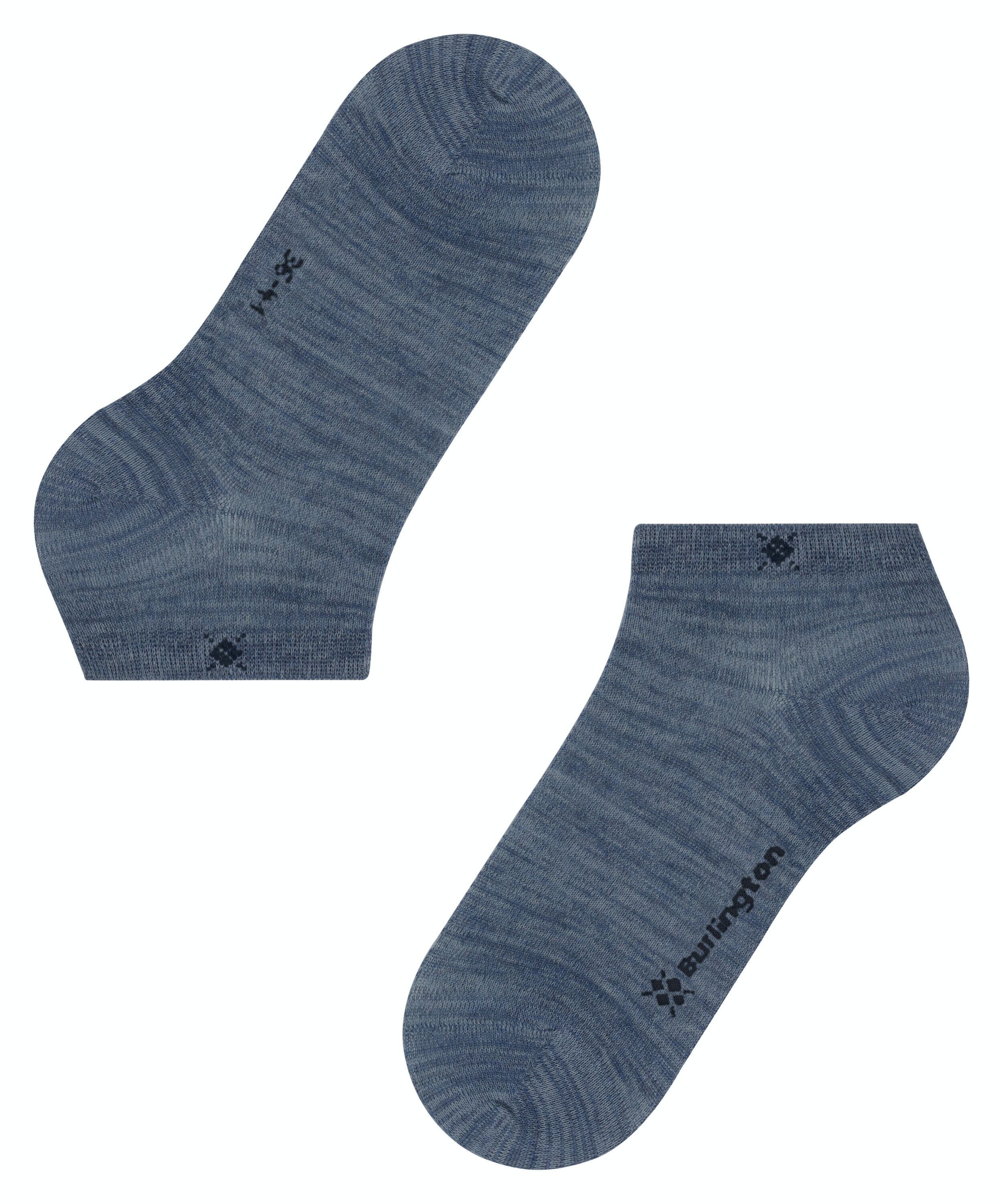 Burlington Soho Vibes dames sneakersokken, blauw (light jeans)