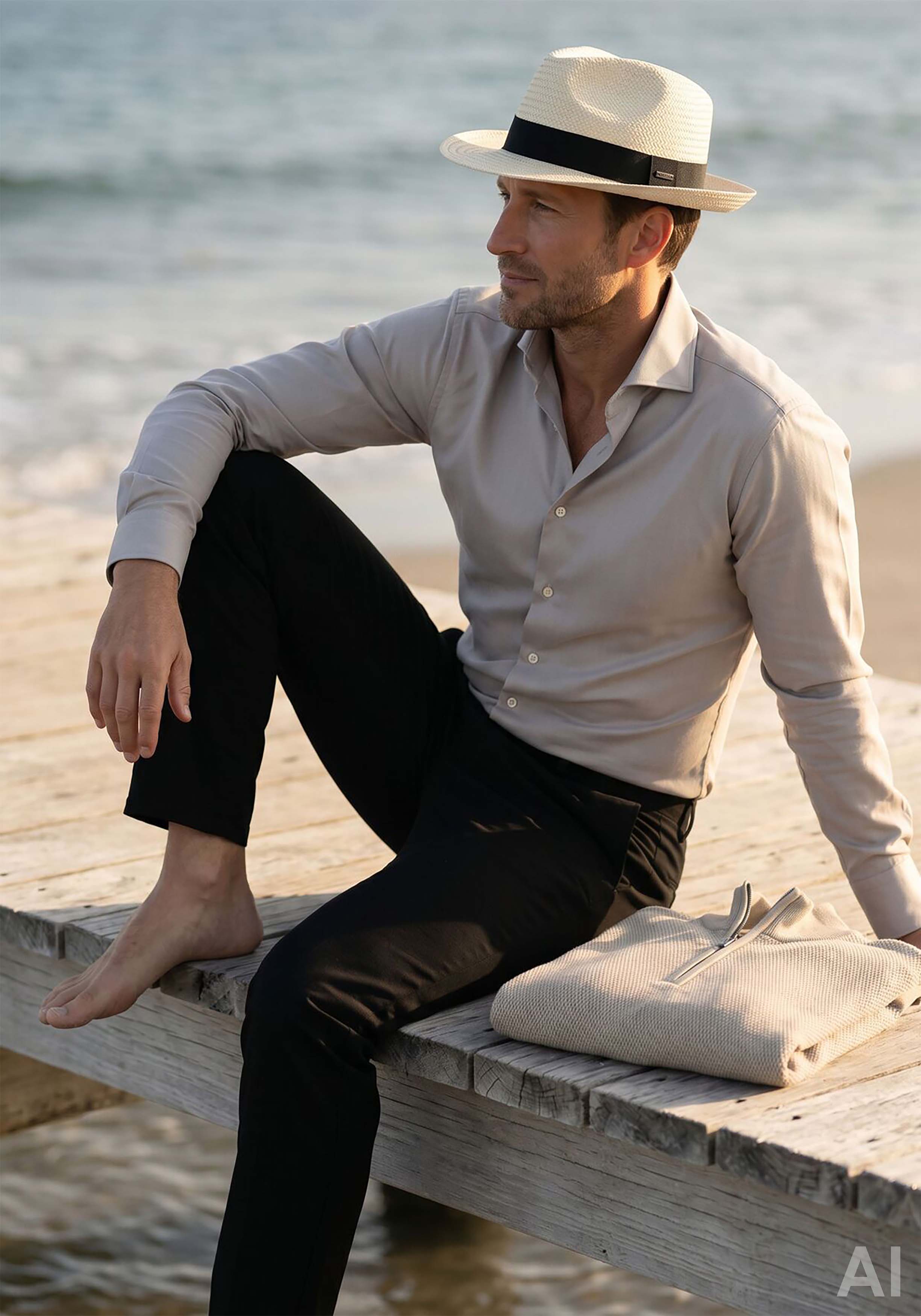 Profuomo zomer, Shop de look: heren set in neutrale tinten