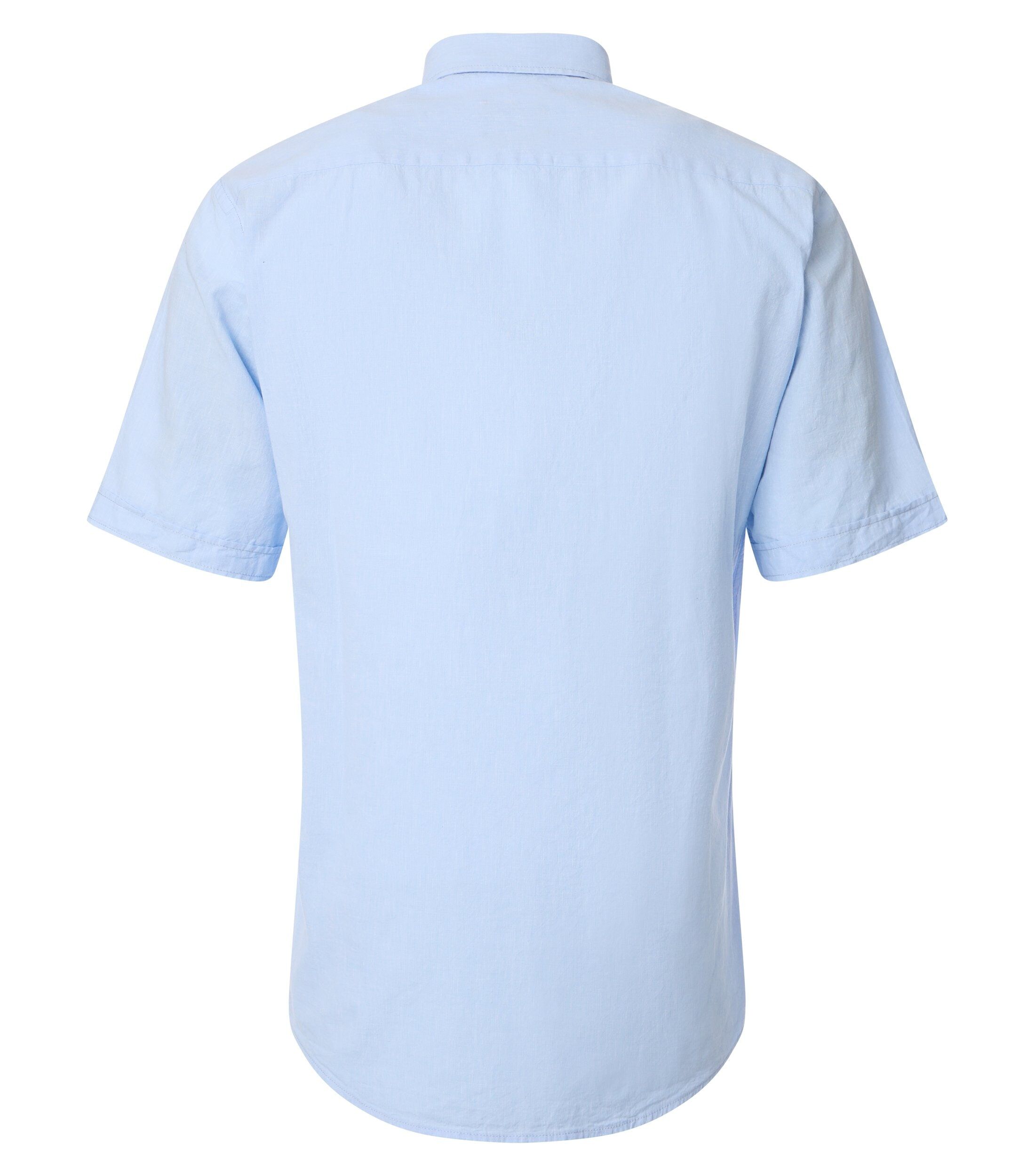 CASA MODA Sport casual fit overhemd, structuur, lichtblauw