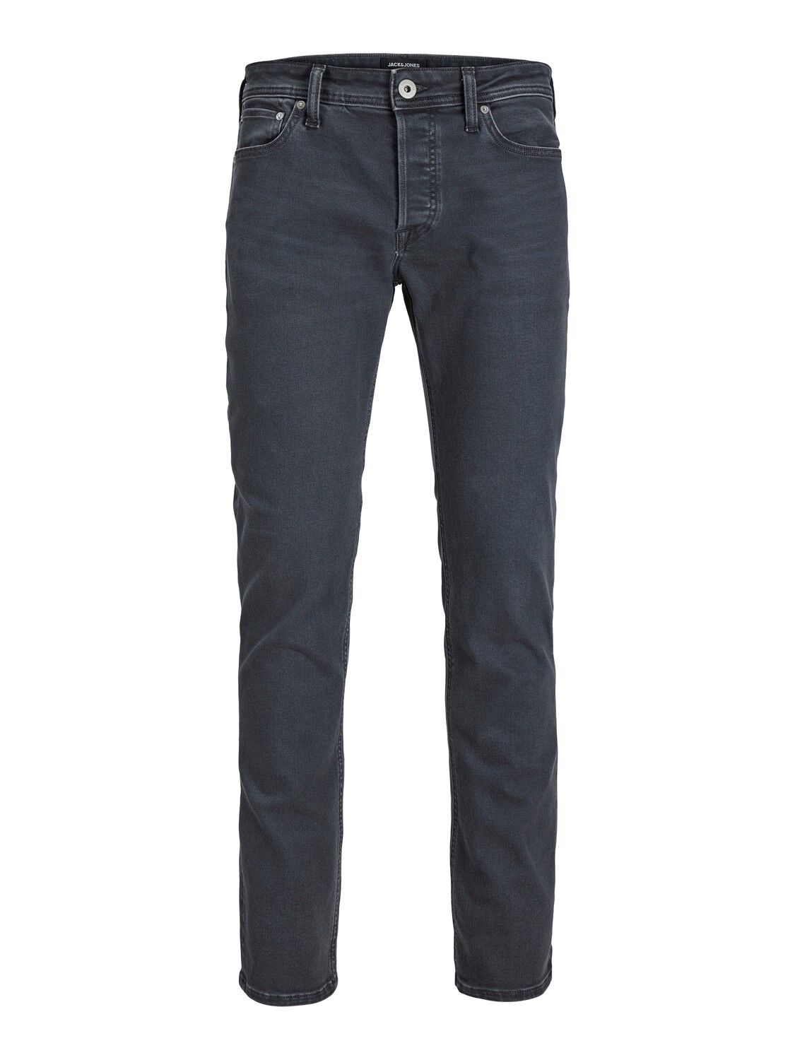 JACK & JONES Tim Original slim fit, heren jeans, donkergrijs