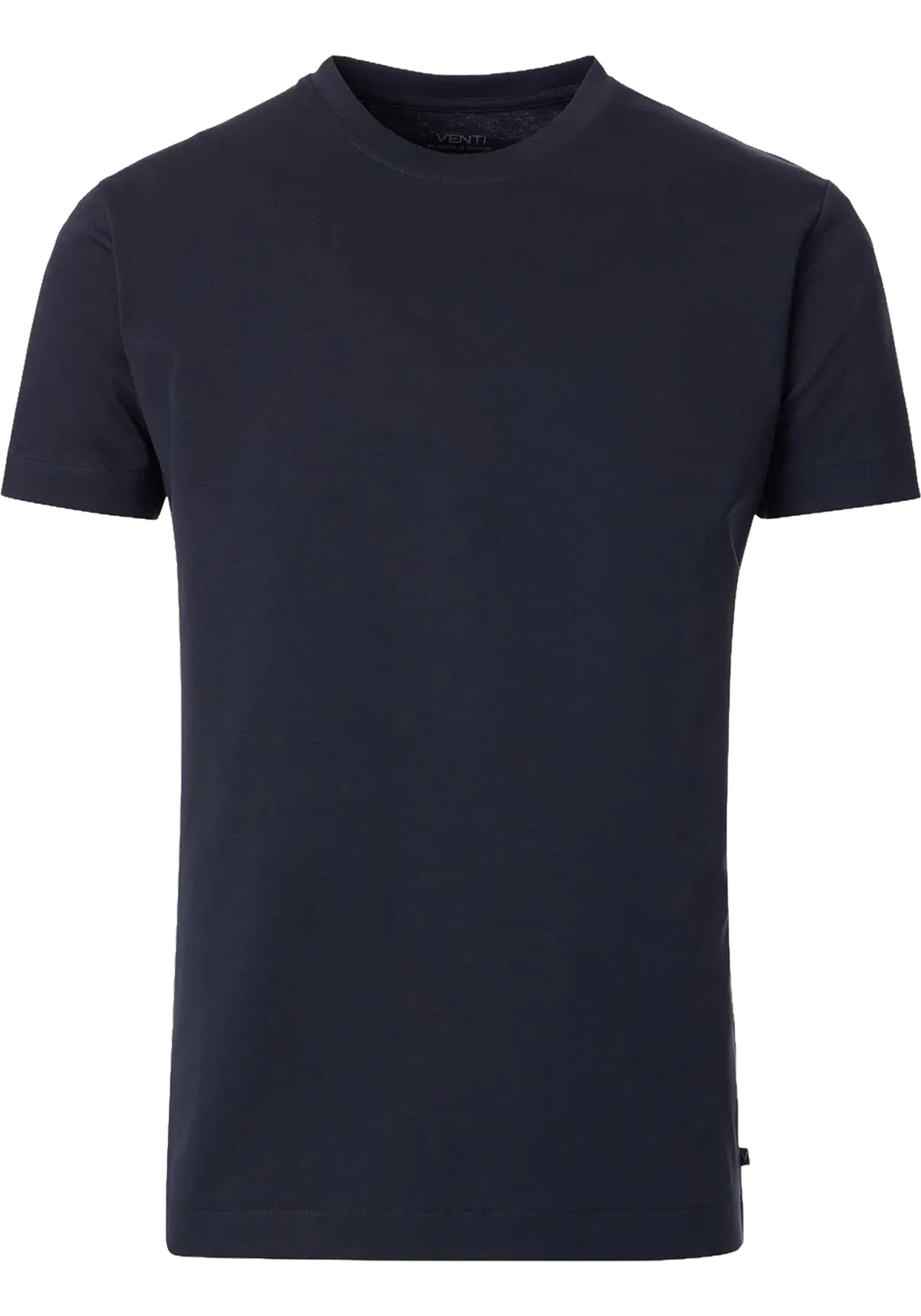 VENTI modern heren T-shirt, donkerblauw