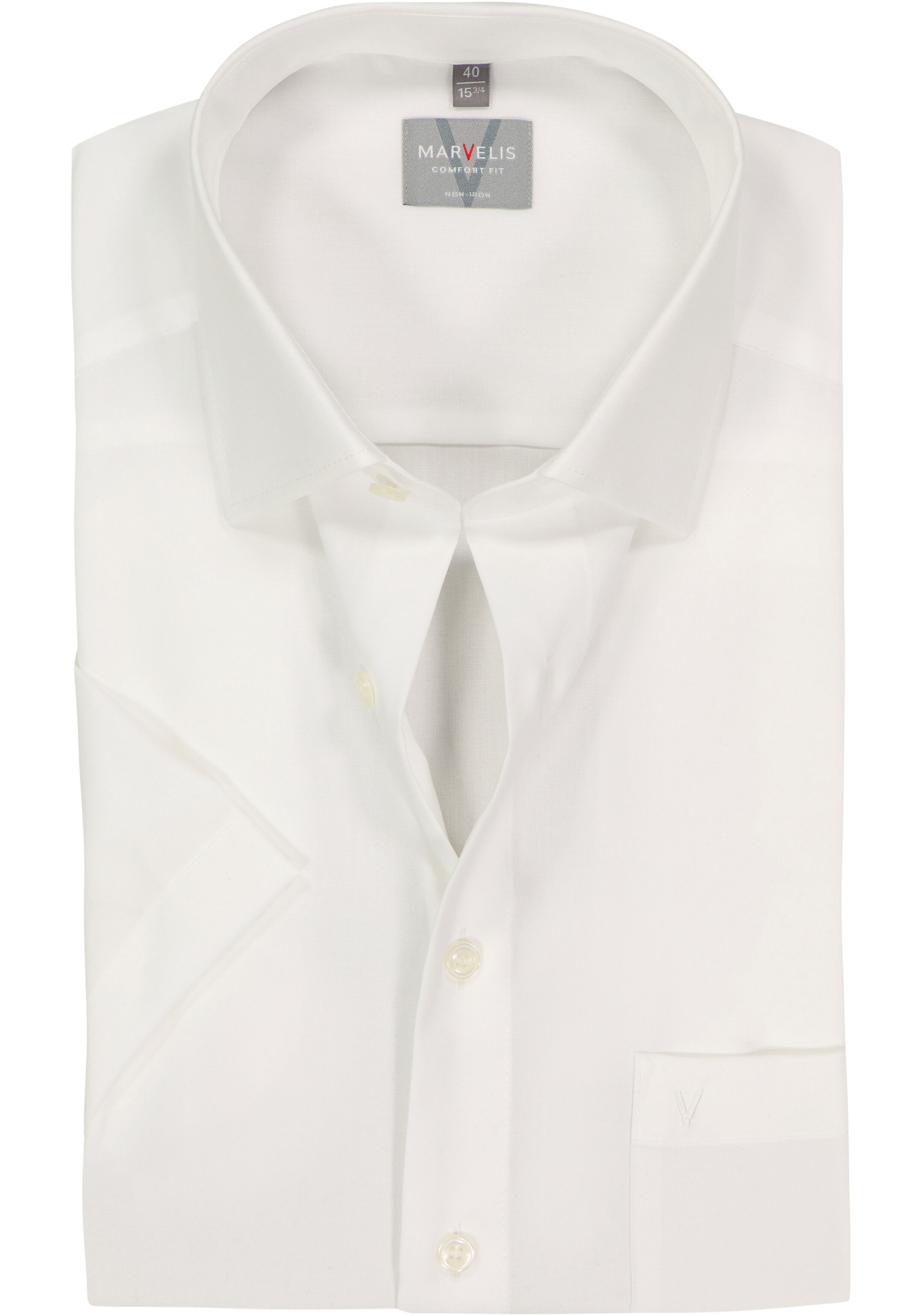 MARVELIS comfort fit overhemd, korte mouw, beige