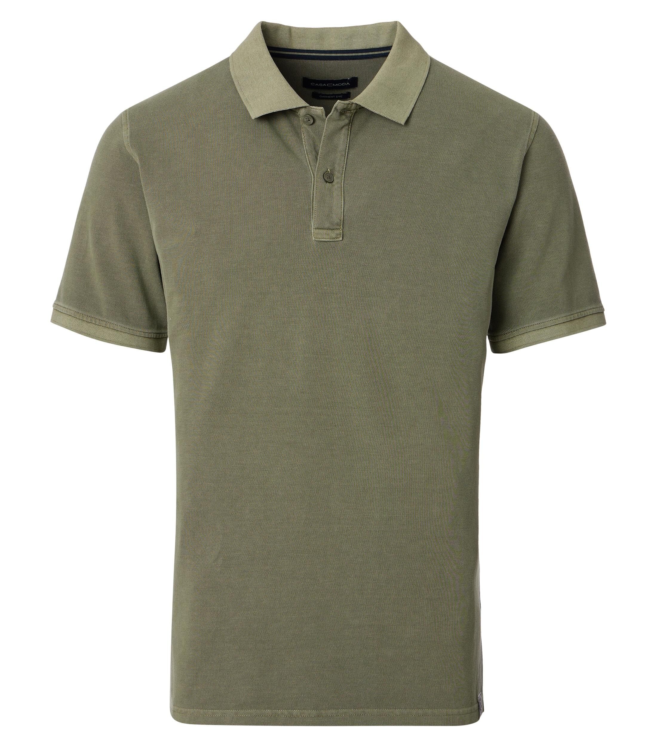 CASA MODA comfort fit heren polo, groen