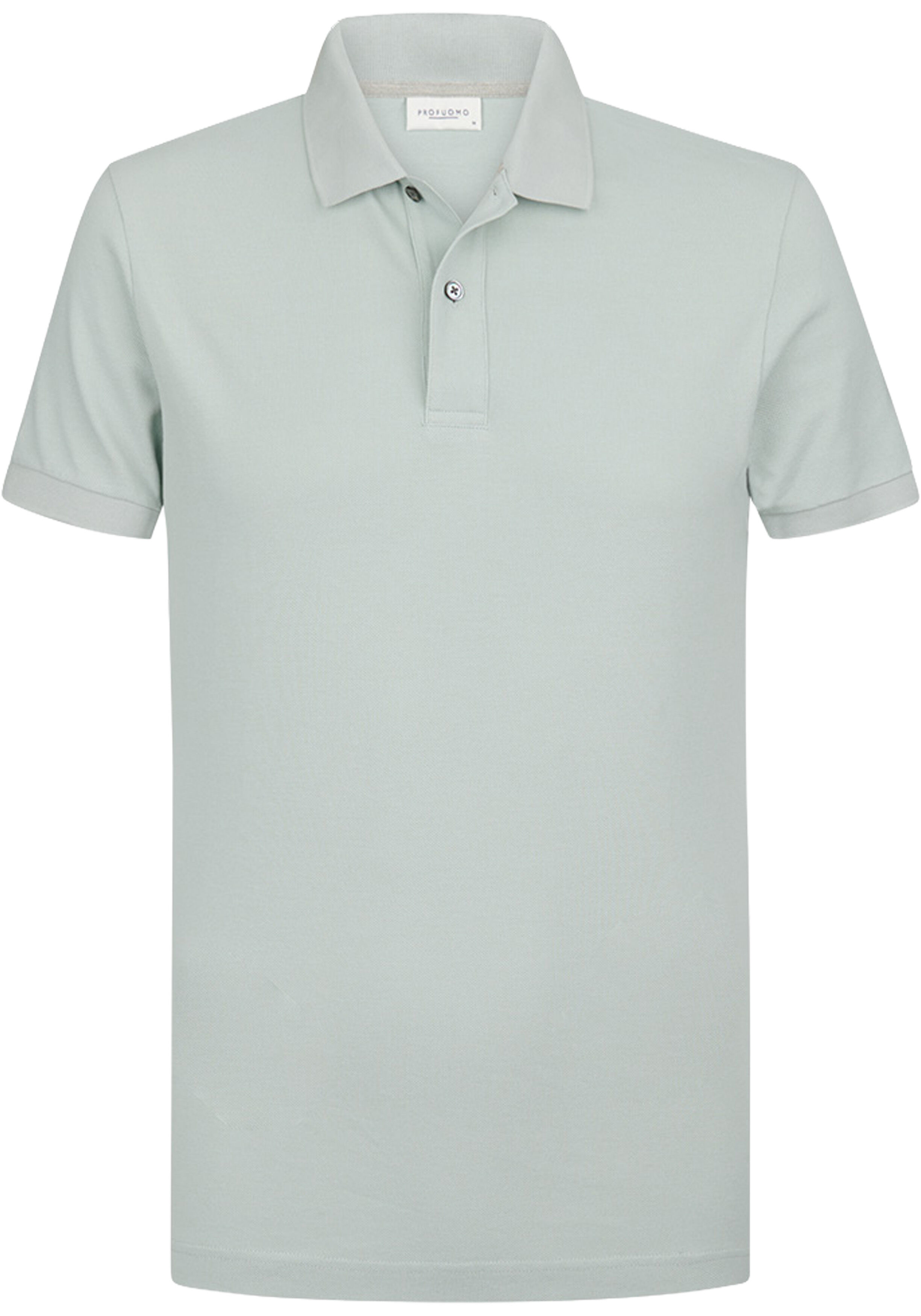 Profuomo slim fit heren polo, mintgroen