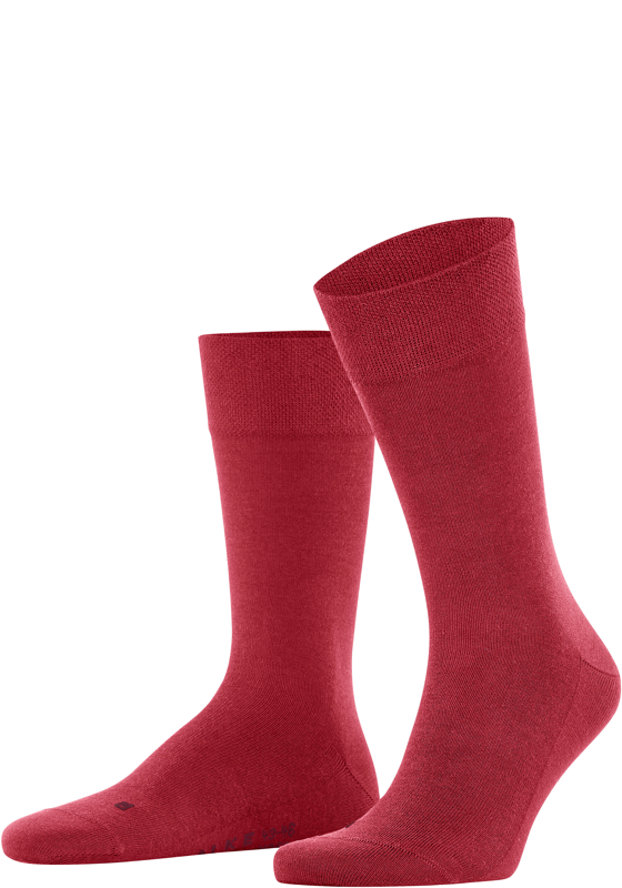 FALKE Sensitive New York herensokken, rood (scarlet) FALKE Sensitive New York herensokken, rood (scarlet)