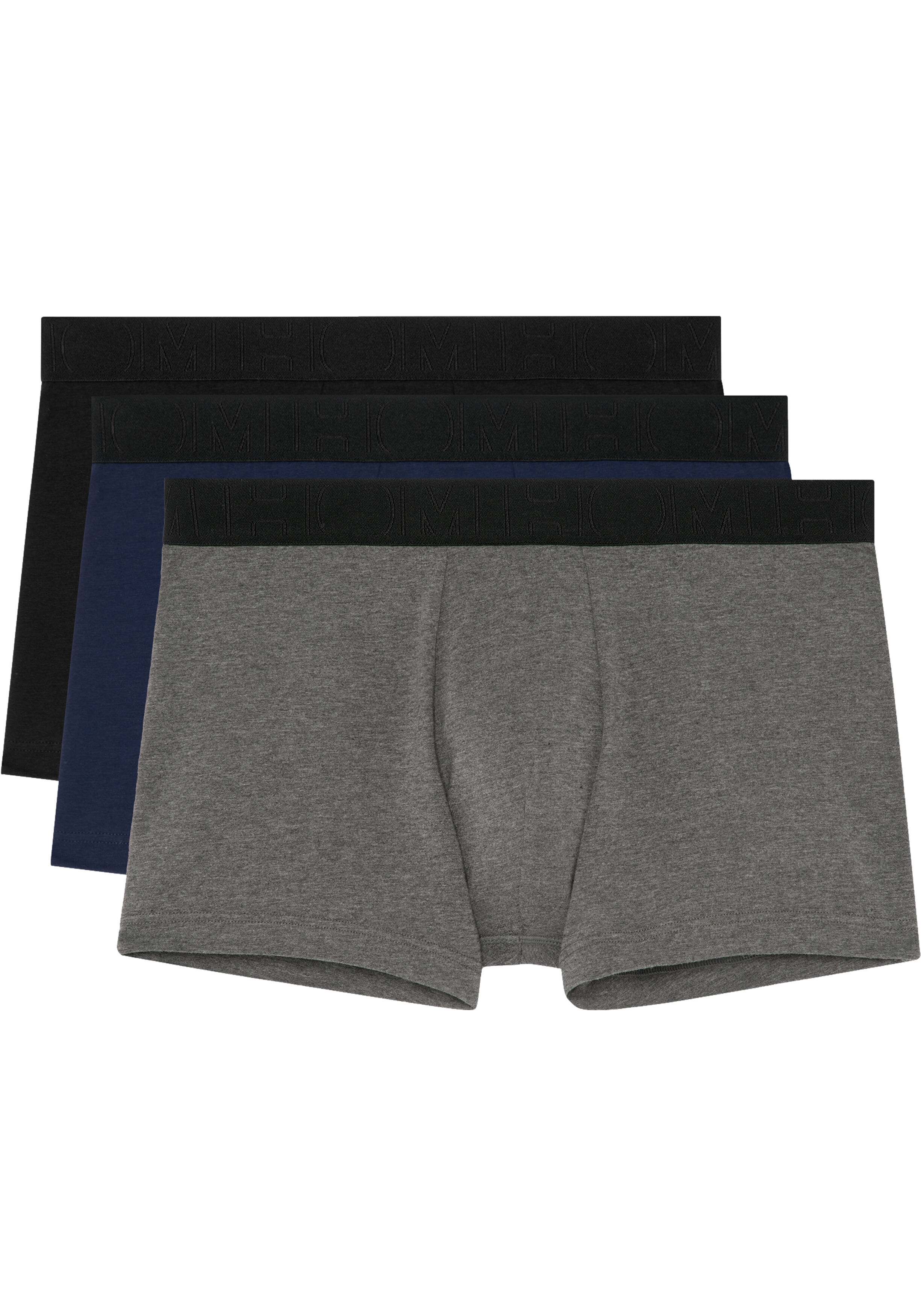 HOM Tonal pack #2 boxer briefs (3-pack), heren boxer, zwart