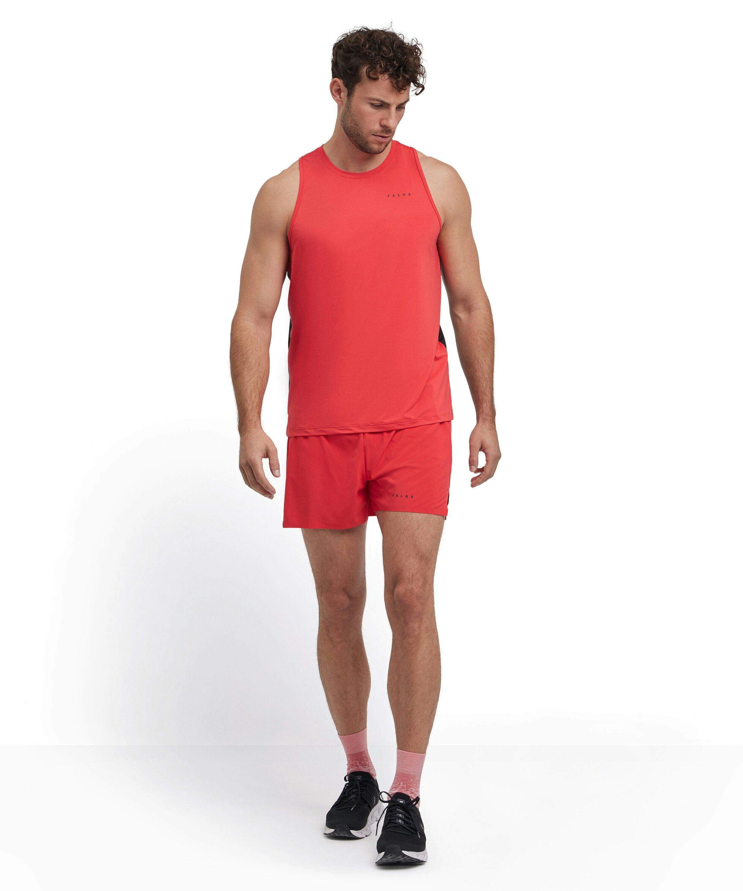 FALKE heren running top, rood (bloody mary)