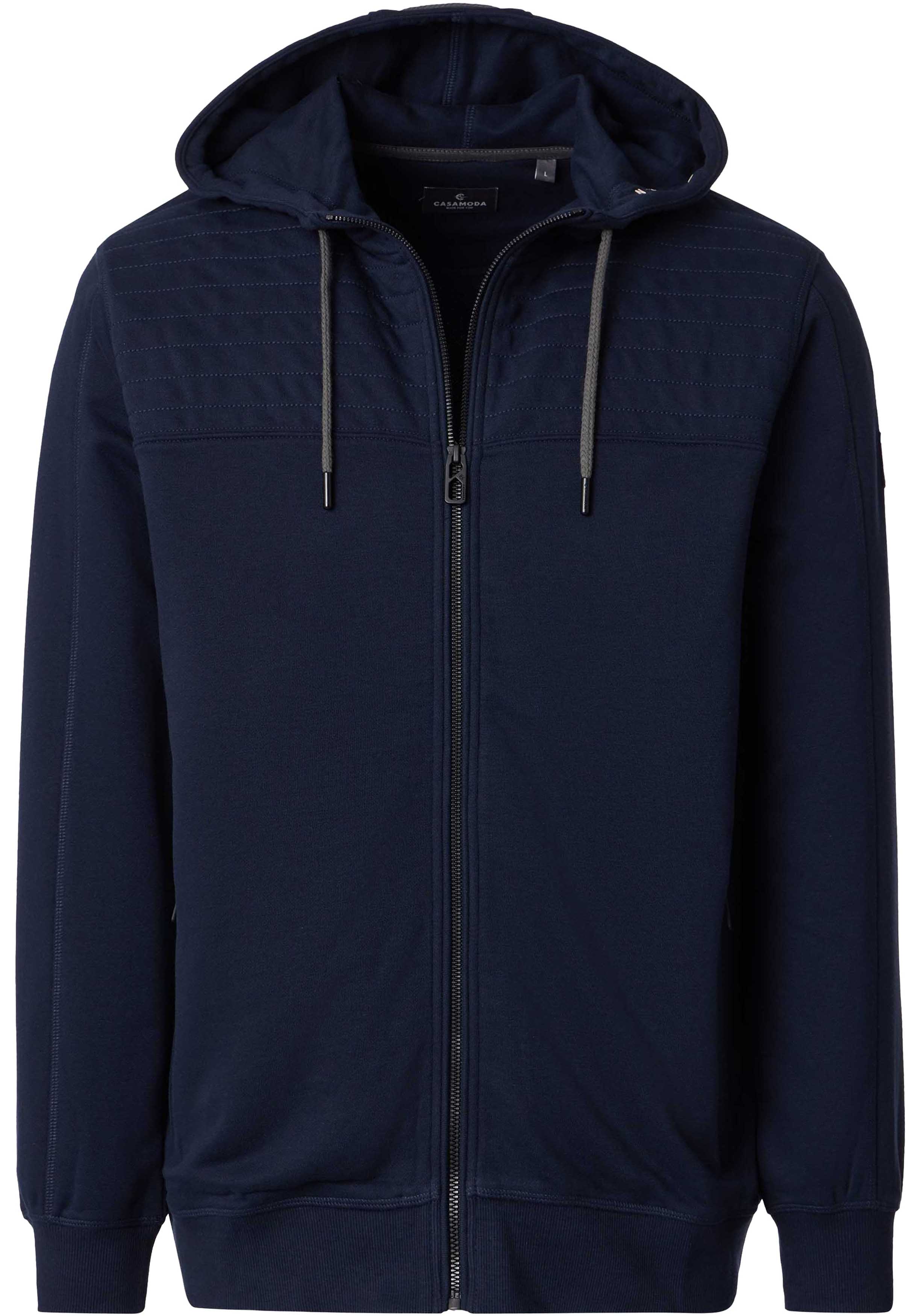 CASA MODA comfort fit sweatvest, donkerblauw