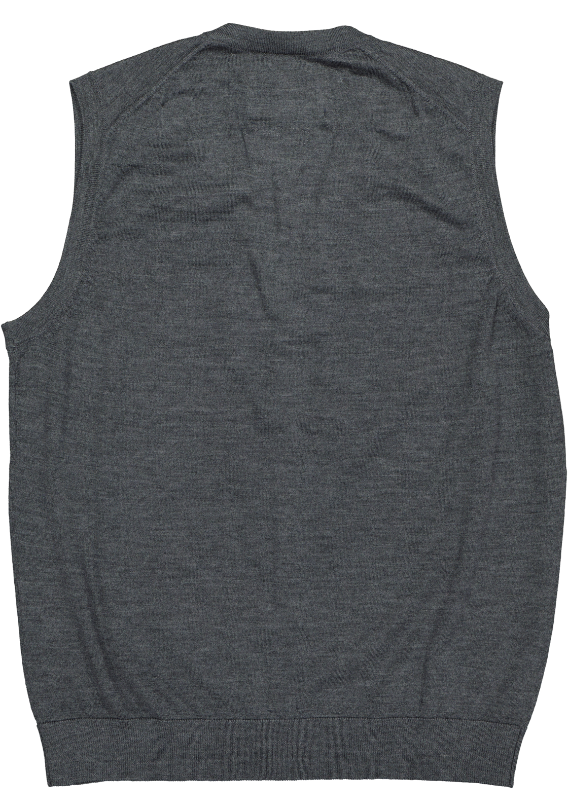 3-4055987815211_Trui_HR MARVELIS heren vest mouwloos, wol, V-hals, antraciet grijs melange