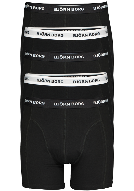 Bjorn Borg boxershorts Essential (5-pack), heren boxers normale lengte, zwart Bjorn Borg boxershorts Essential (5-pack), heren boxers normale lengte, zwart