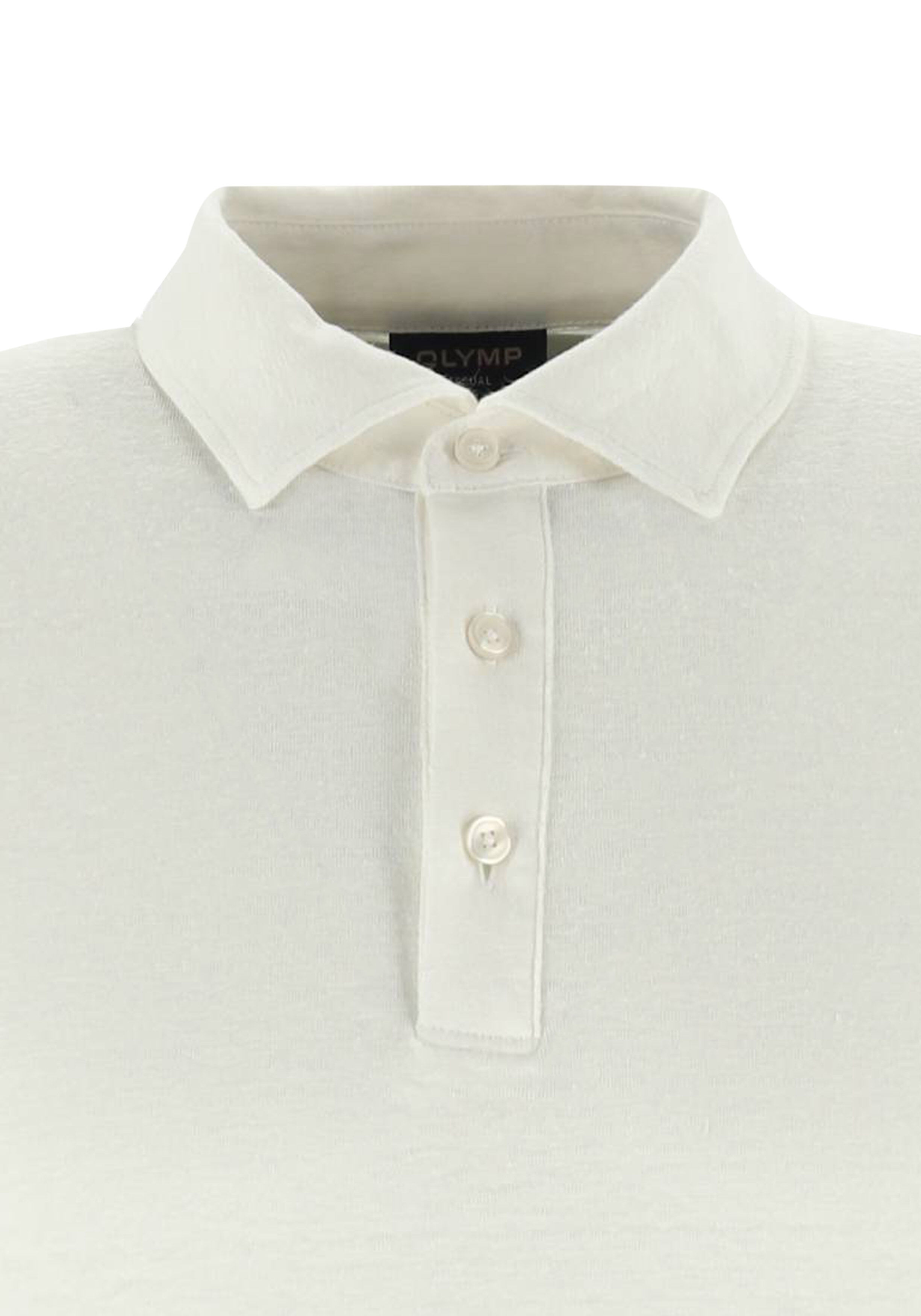 OLYMP Polo Casual, modern fit polo, wit