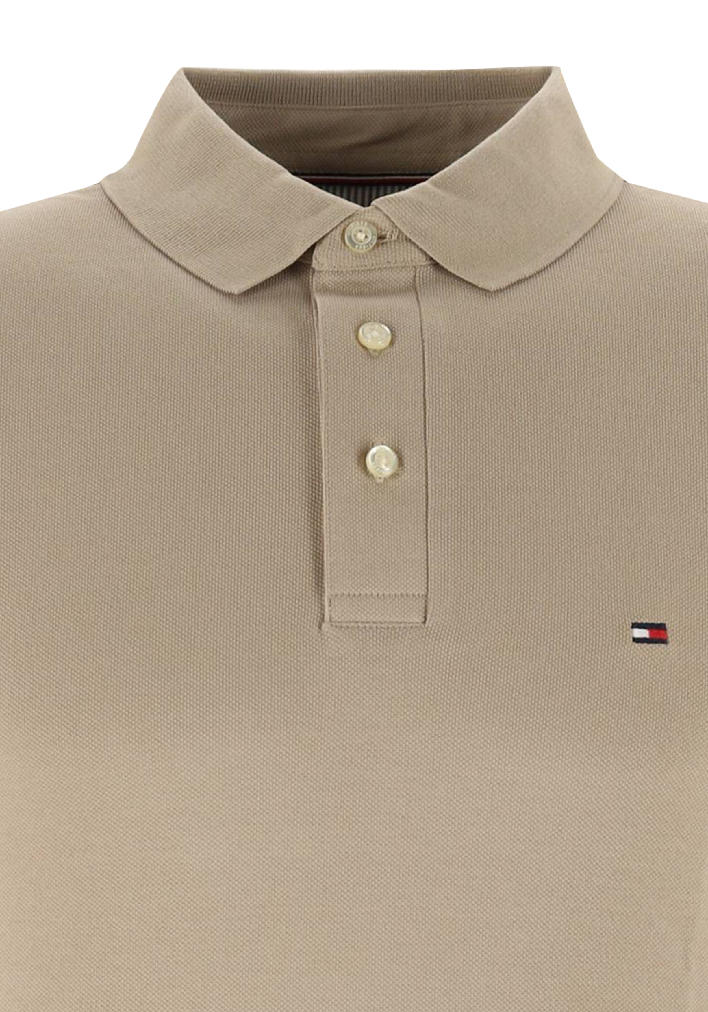 Tommy Hilfiger 1985 Slim Polo, heren poloshirt, beige