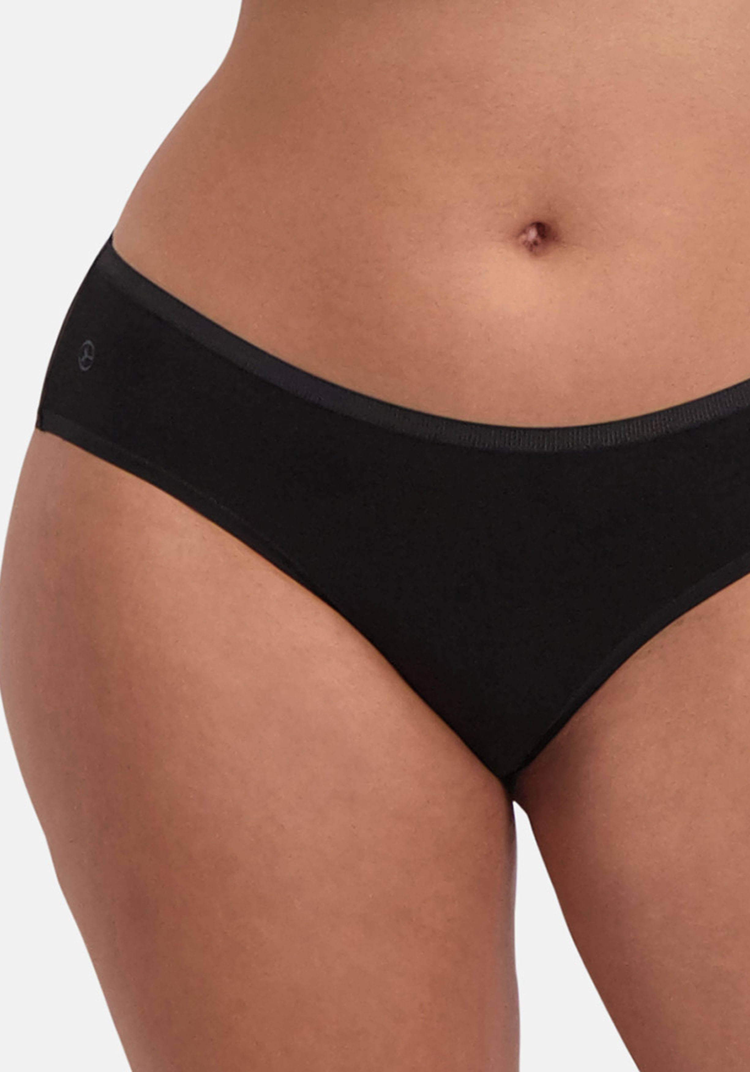 Bamboo Basics Mila hip slip (3-pack), dames heupslip, zwart