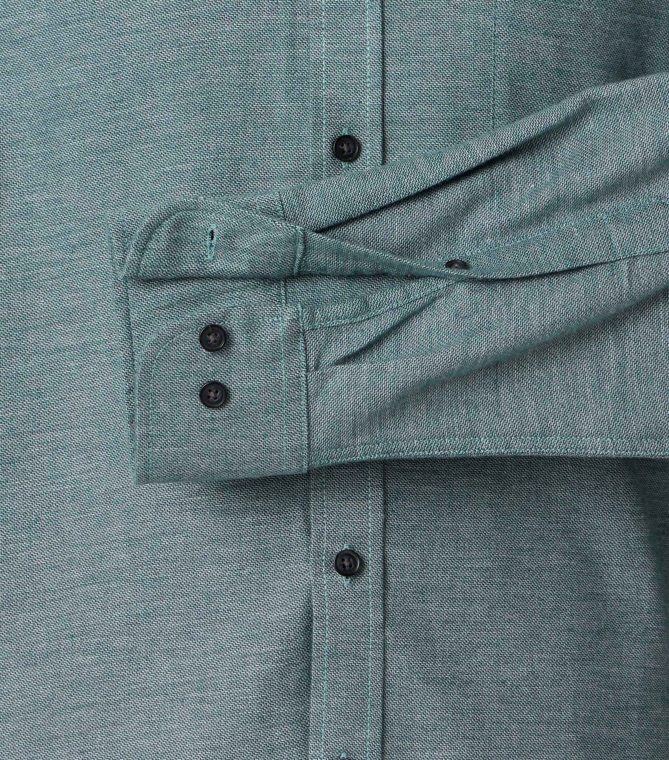 CASA MODA Sport casual fit overhemd, structuur, groenblauw