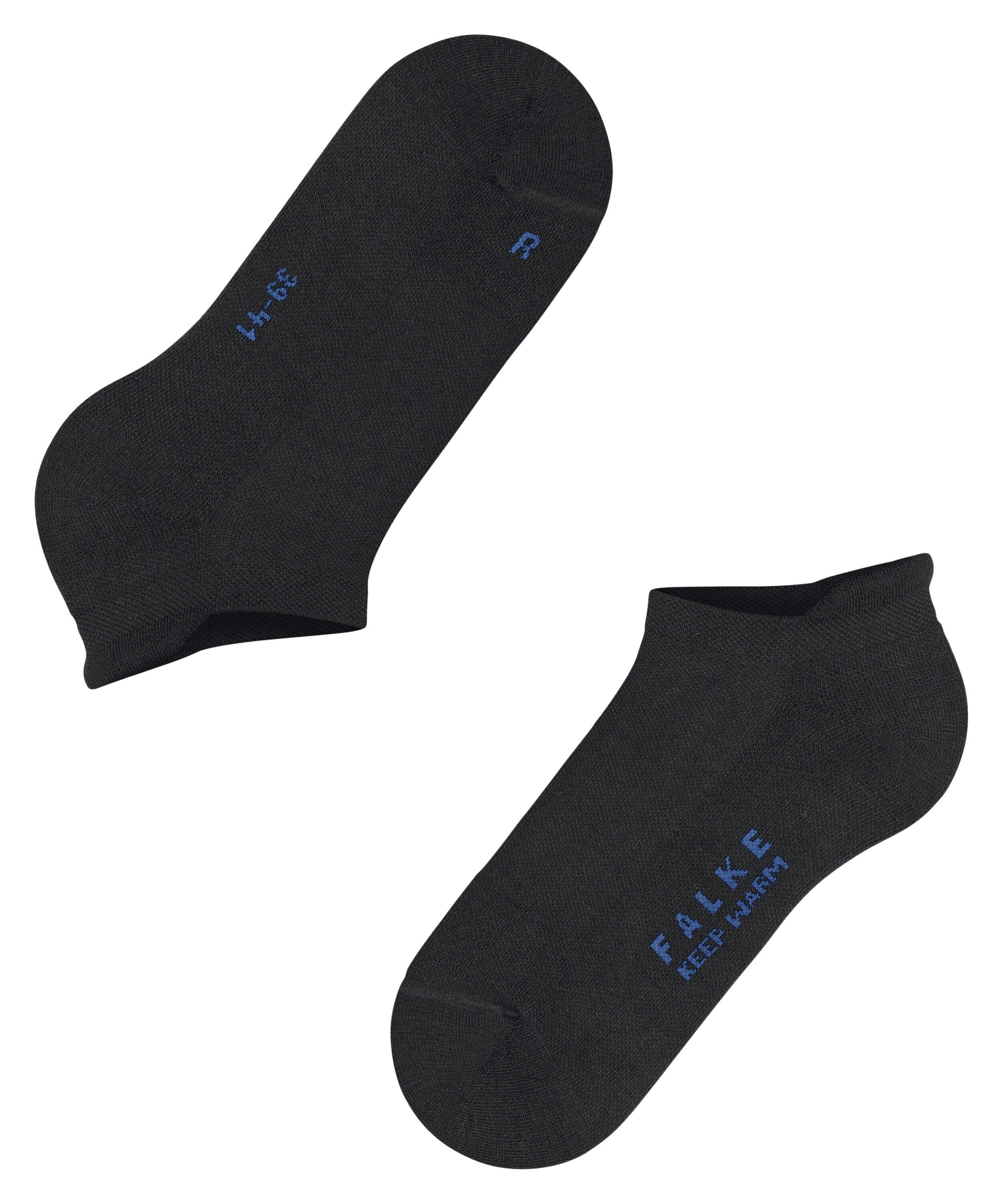 FALKE Keep Warm dames sneakersokken, zwart (black)