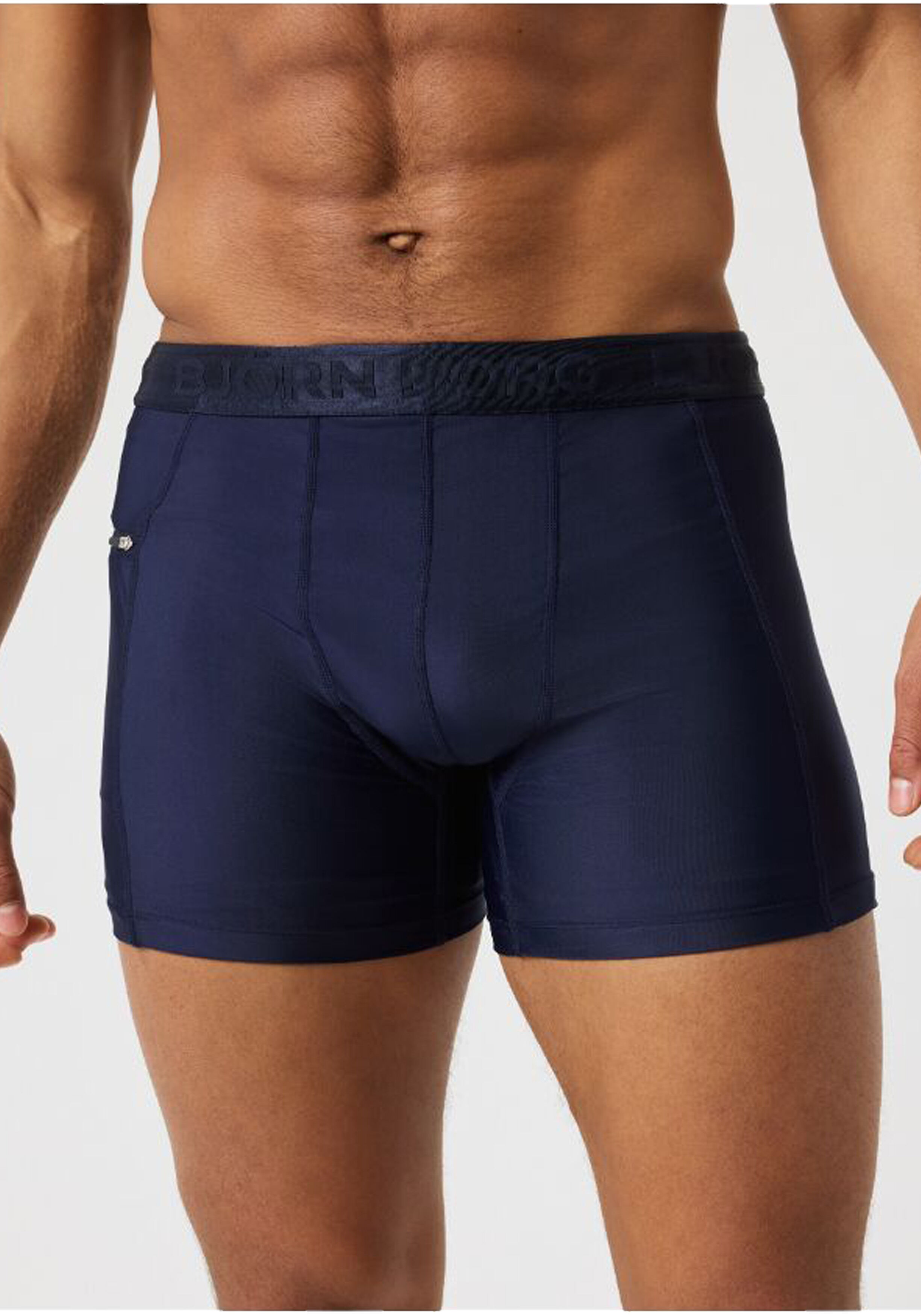 Bjorn Borg Stretch Swim Shorts, heren zwembroek, donkerblauw