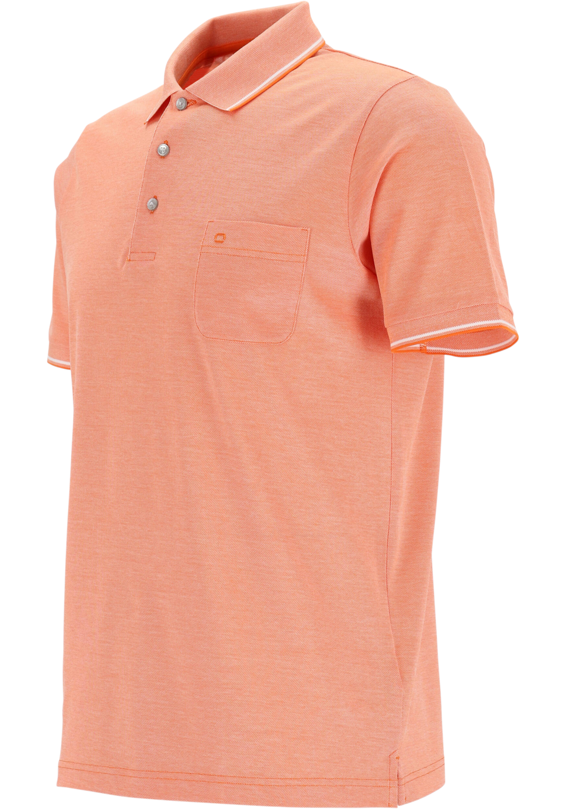 2-4063402033348-olymp-Olymp_54007284_PS_oranje_4fotos_HR OLYMP modern fit poloshirt, oranje melange