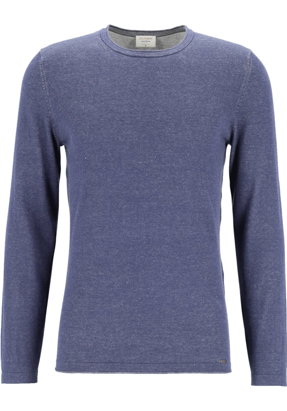 OLYMP Level 5 body fit trui katoen, O-hals, marine blauw OLYMP Level 5 body fit trui katoen, O-hals, marine blauw