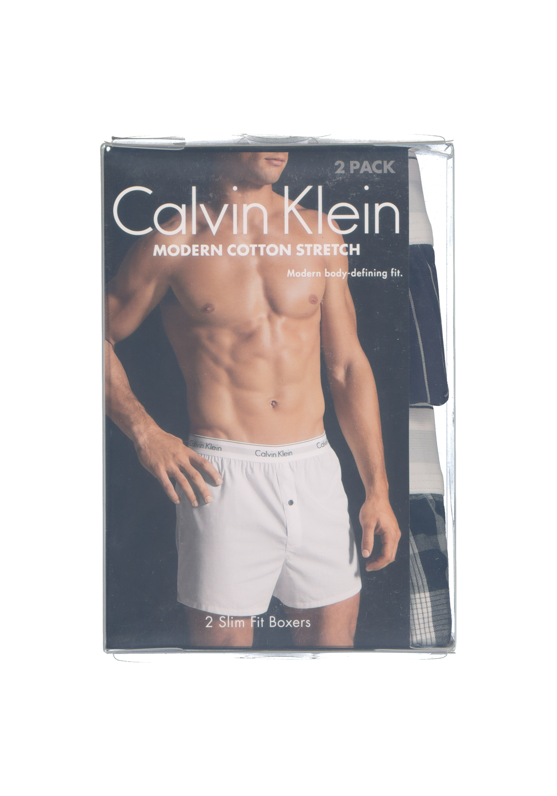 4-8719113886020_calvin-klein-boxer_HR Calvin Klein Modern Cotton Slim Fit Boxer (2-pack), wijde boxers katoen, gestreept en geruit