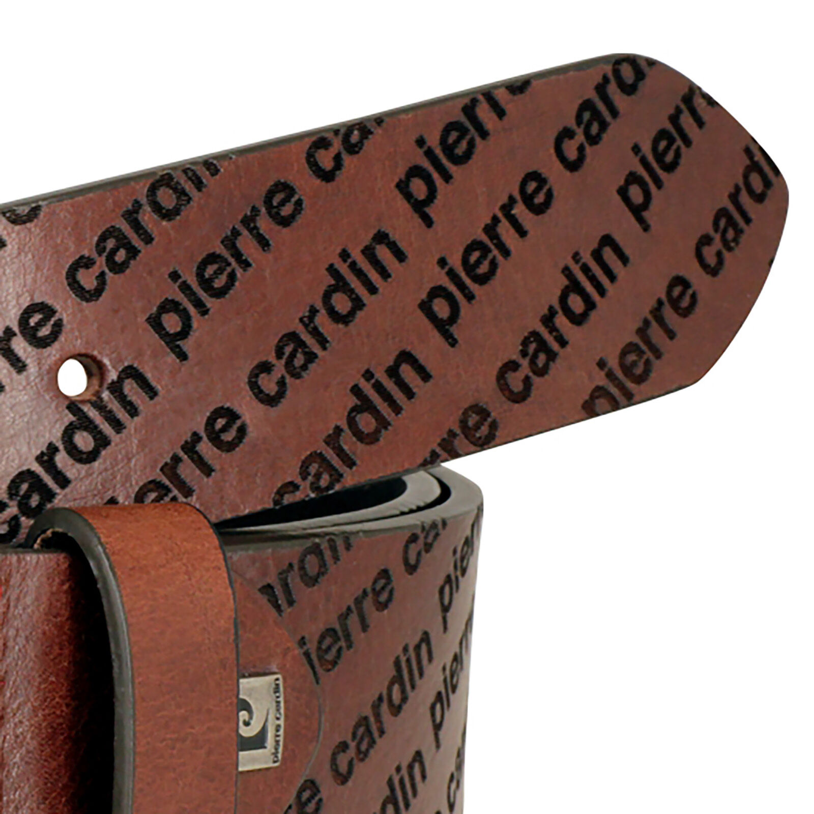 PIERRE CARDIN leren heren riem, bruin
