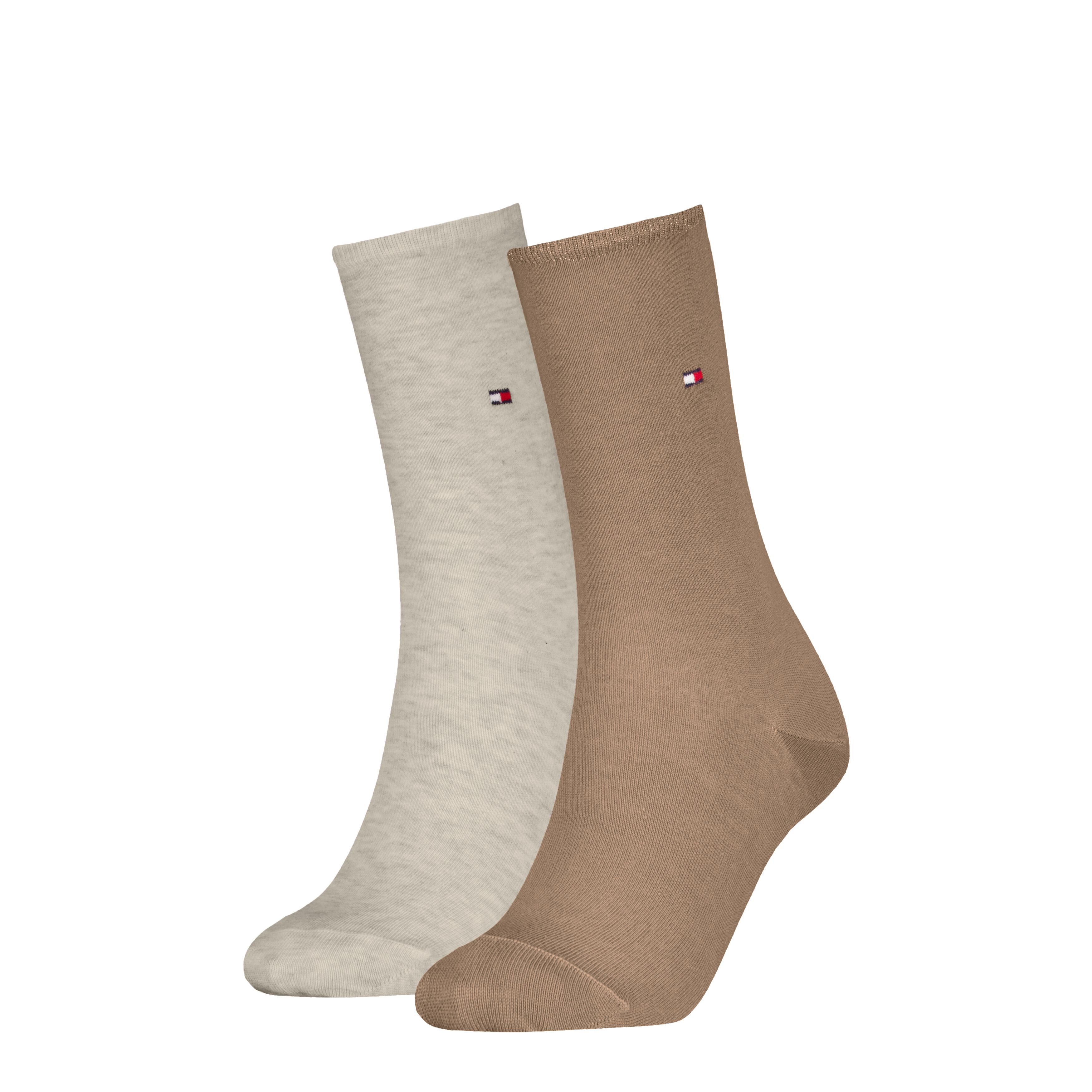 Tommy Hilfiger Sock Casual (2-pack), dames sokken, beige
