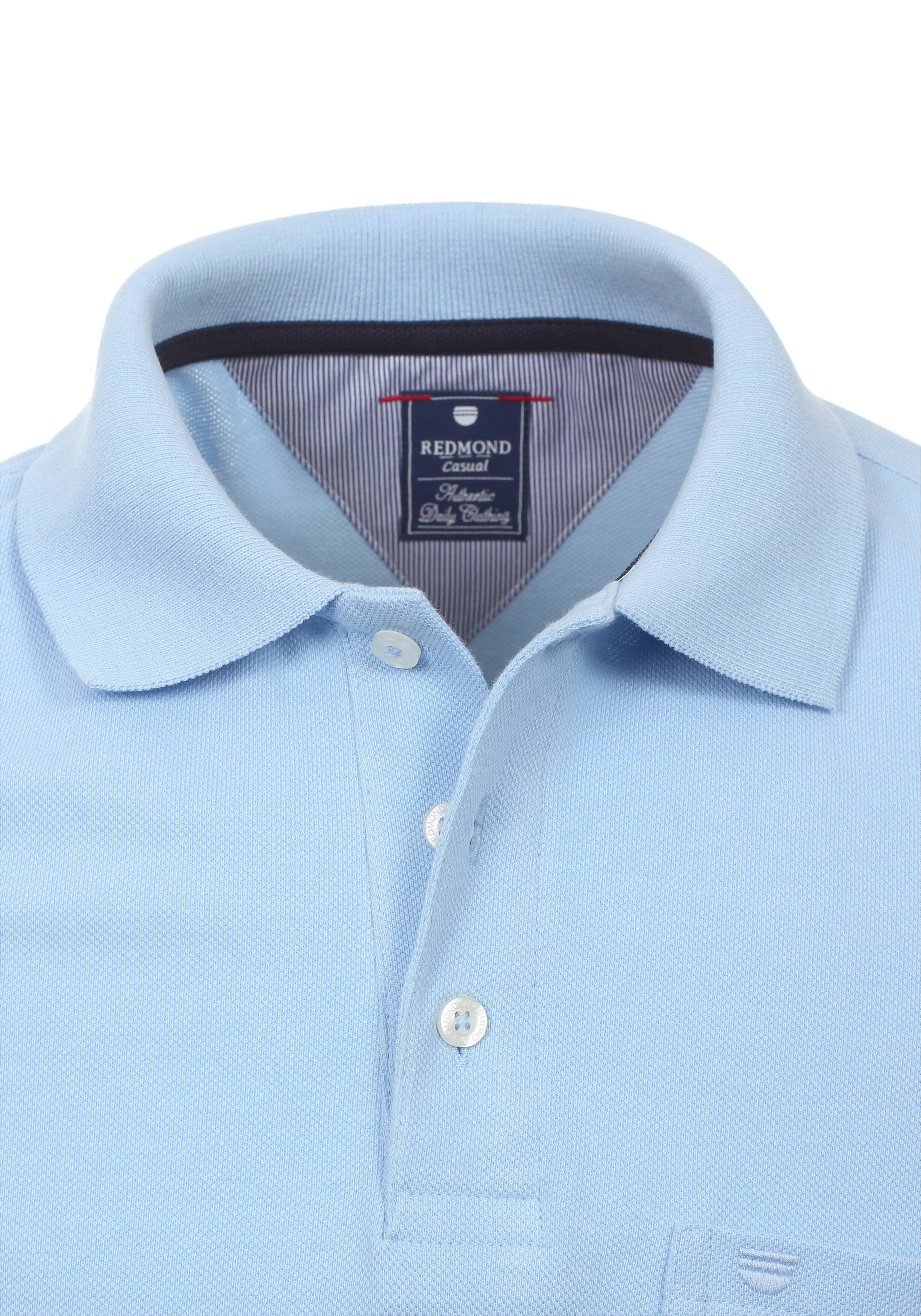 Redmond regular fit poloshirt, lichtblauw