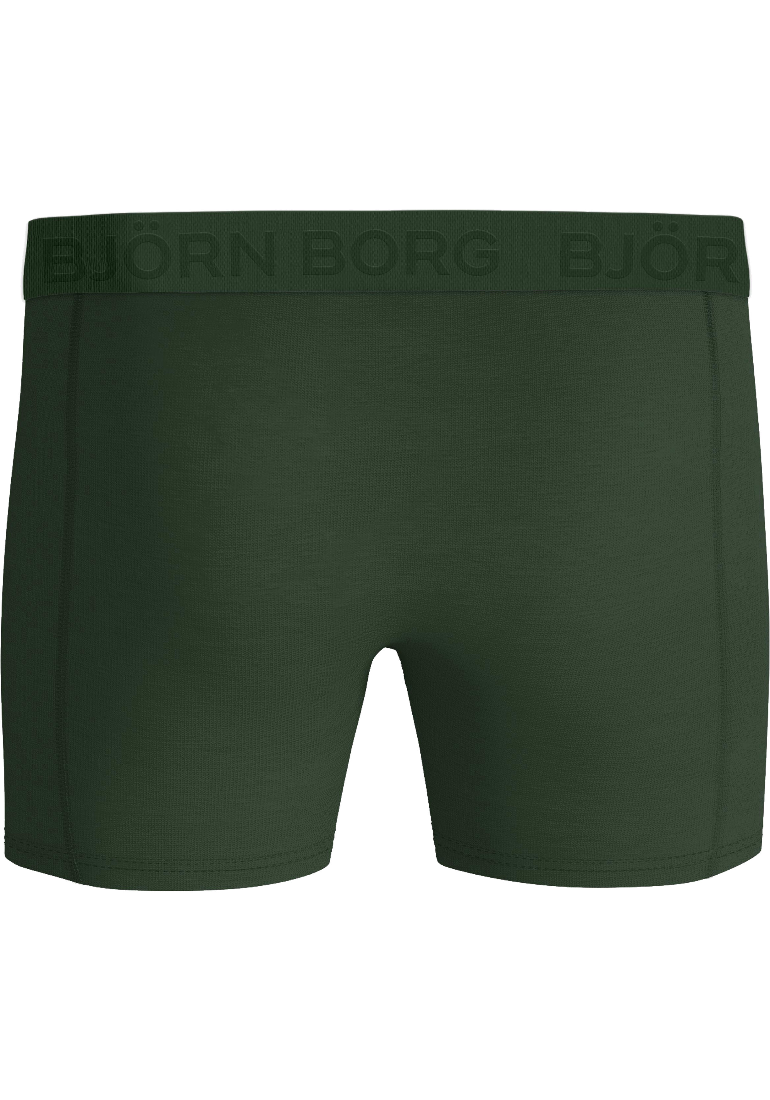 Bjorn Borg Cotton Stretch boxers, heren boxers normale lengte (3-pack), , zwart, zwart, zwart, zwart, zwart