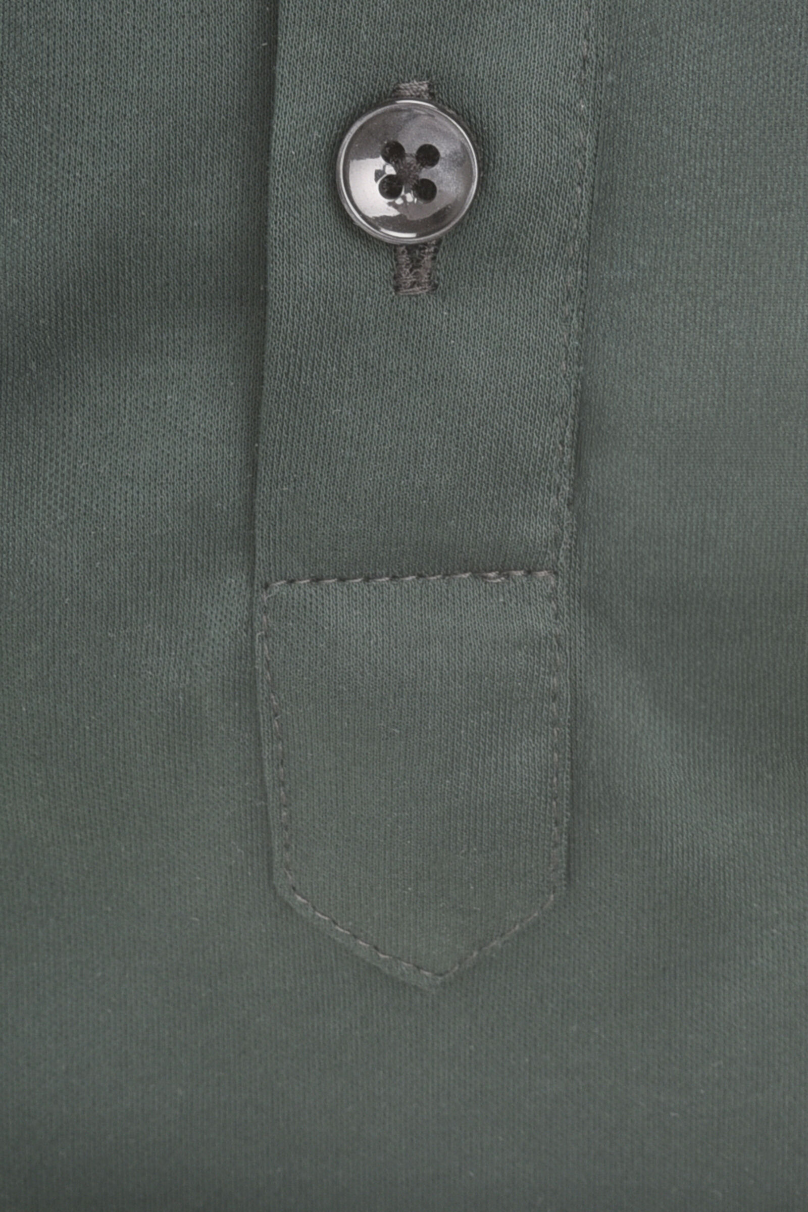 Ledub slim fit polo overhemd, tricot, jersey, donkergroen