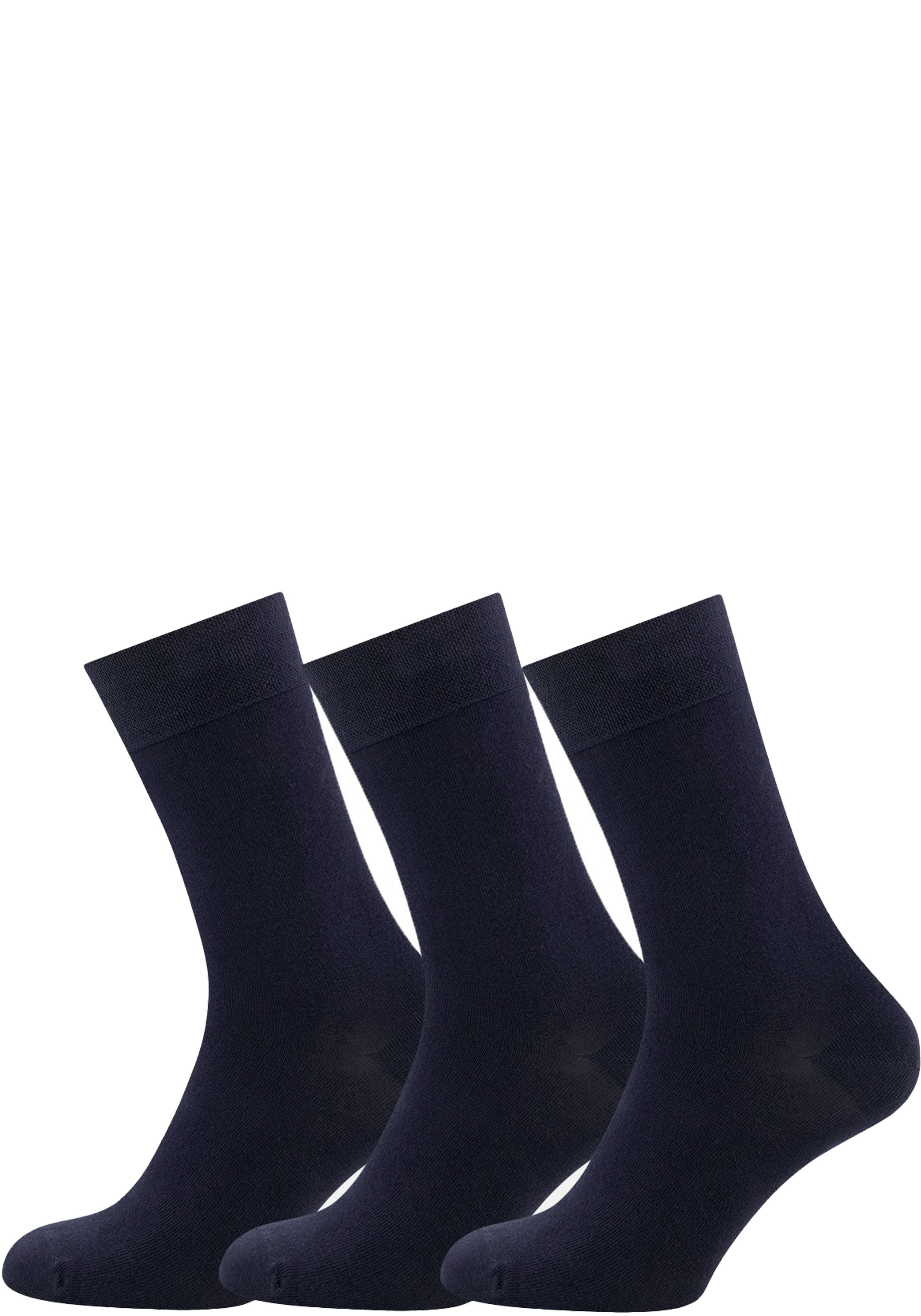 Bamboo Basics Beau socks (3-pack), unisex sokken, donker marine