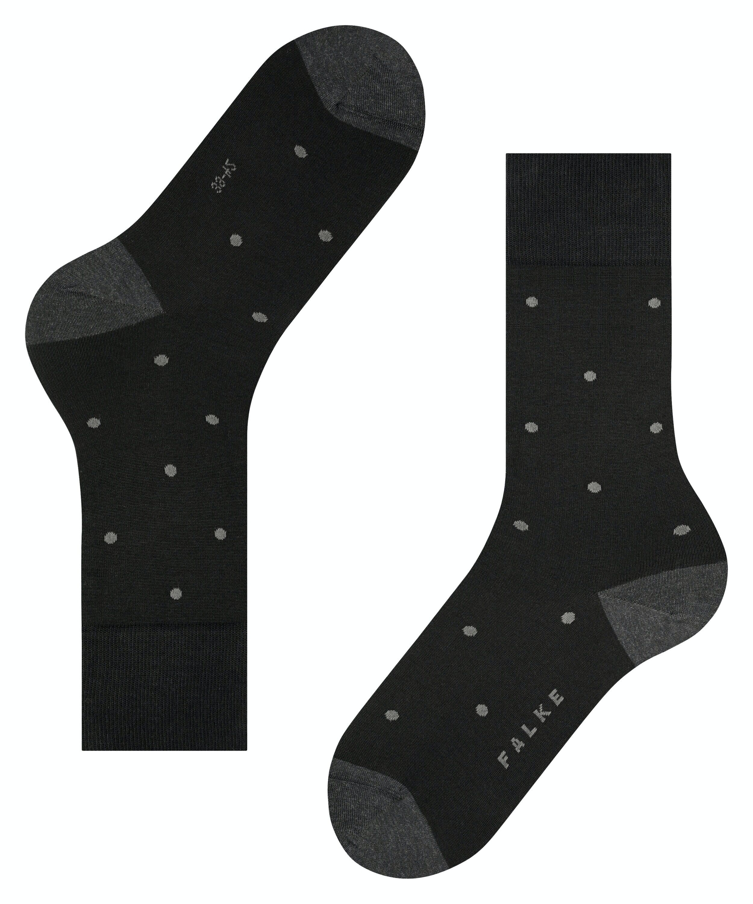 FALKE Dot herensokken, antraciet grijs (anthracite mel.)