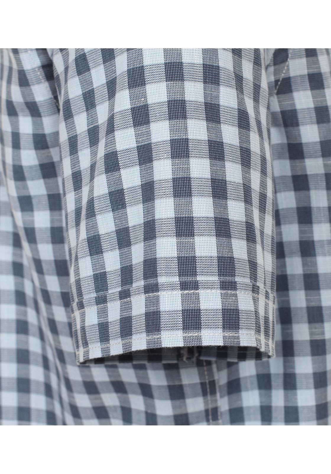 CASA MODA Sport casual fit overhemd, korte mouw, chambray, blauw geruit - 944269500-100 CASA MODA Sport casual fit overhemd, korte mouw, chambray, blauw geruit - 944269500-100